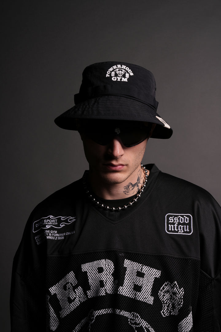 Powerhouse Of The Wolves Forever Boonie Bucket Hat in Black