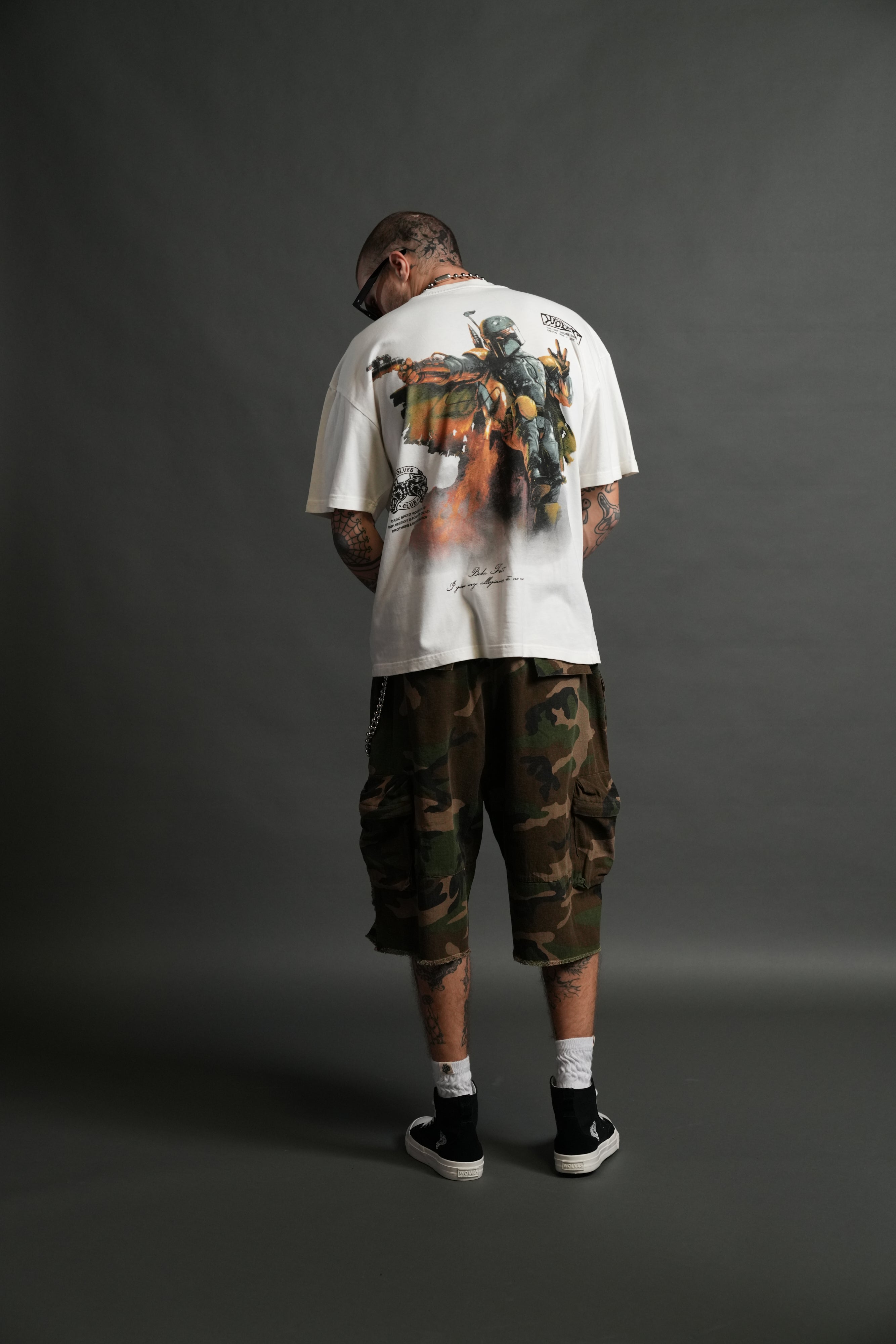 Boba Fett "Premium" Oversized Tee in Cream