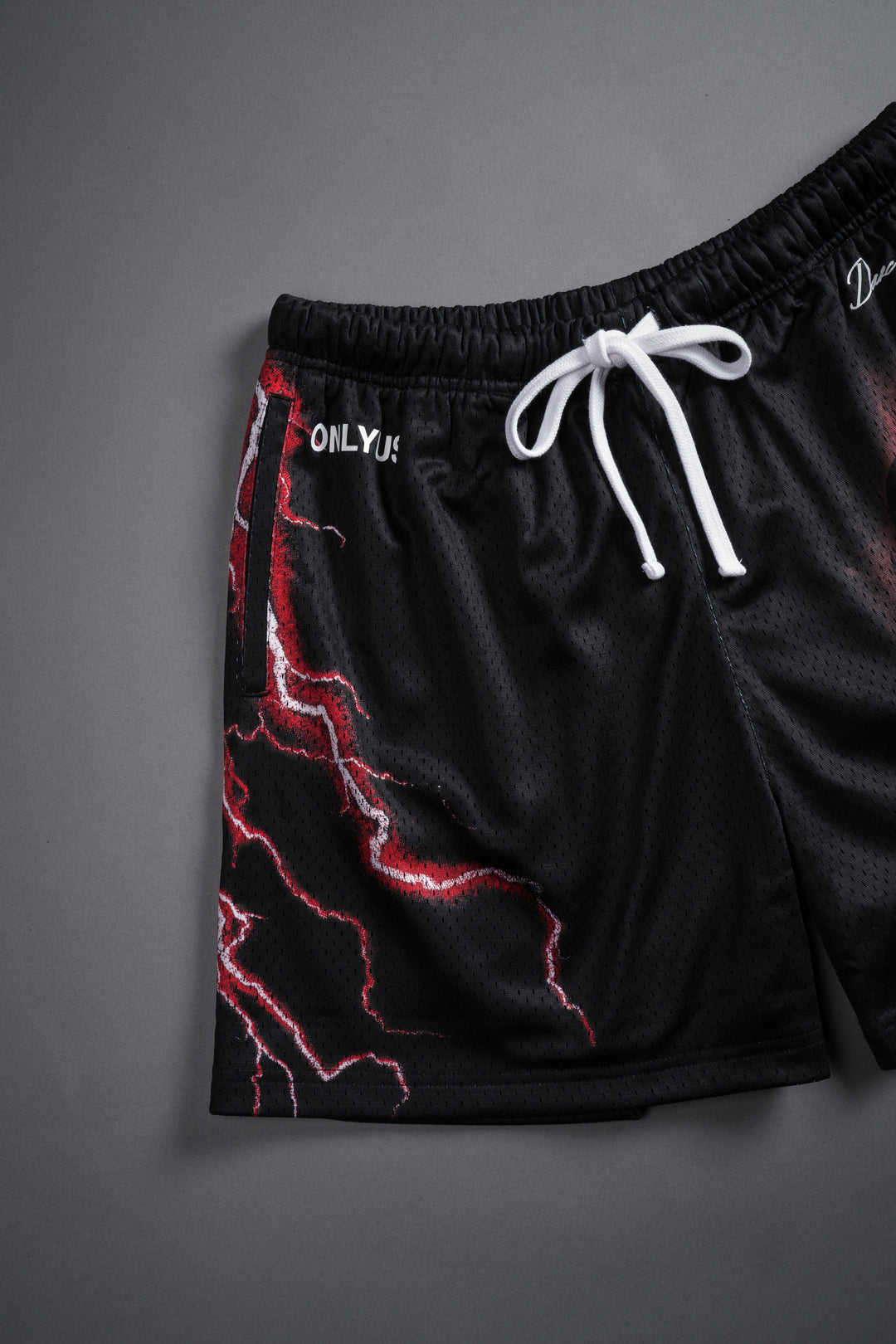 The Power Of The Dark Side Maul Mesh Shorts in Black