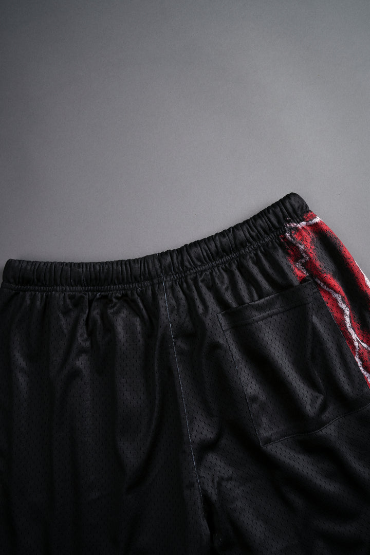 The Power Of The Dark Side Maul Mesh Shorts in Black