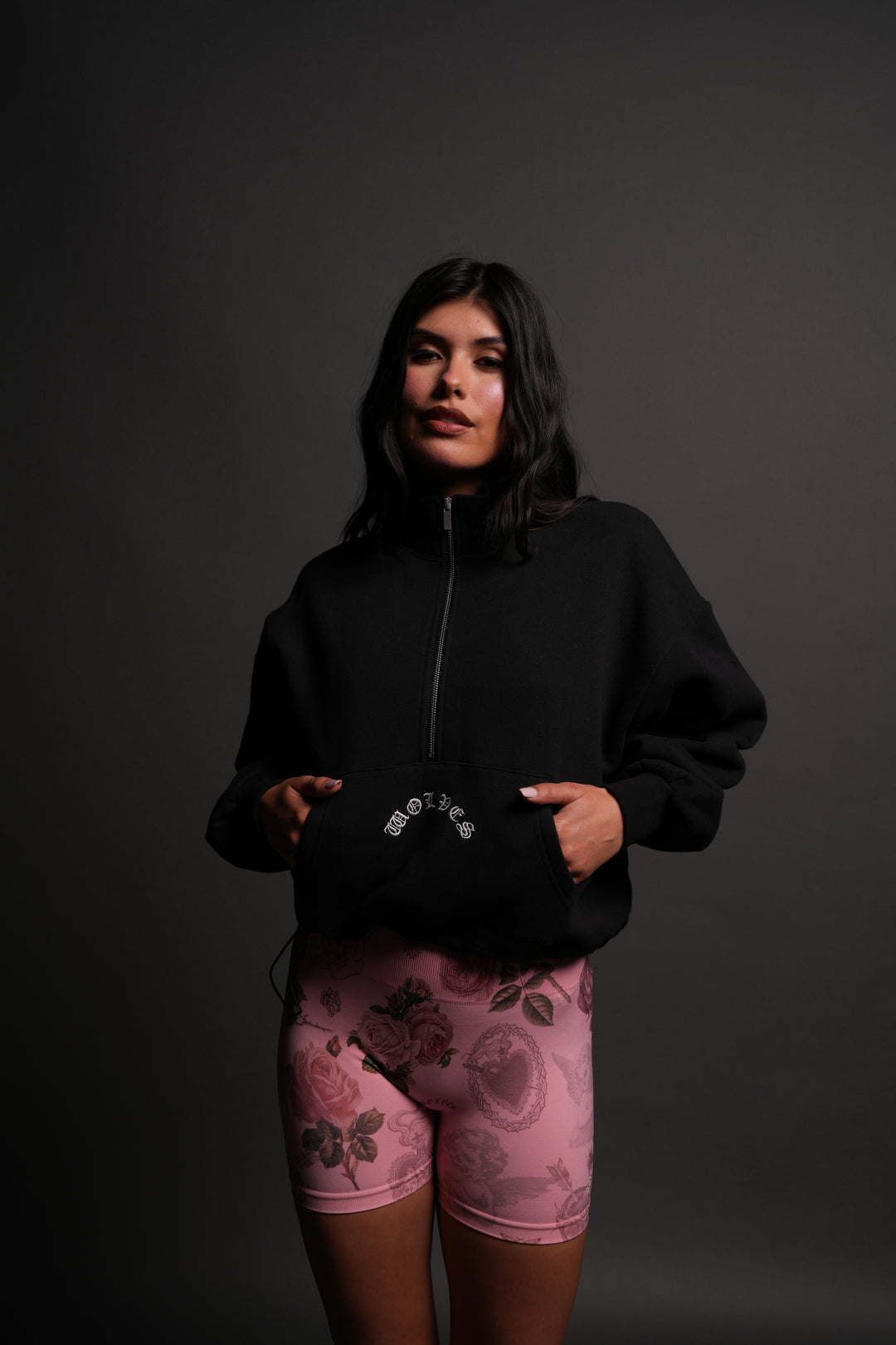 Wolf Chopper Oversized "Everson" Mockneck Sweater in Black