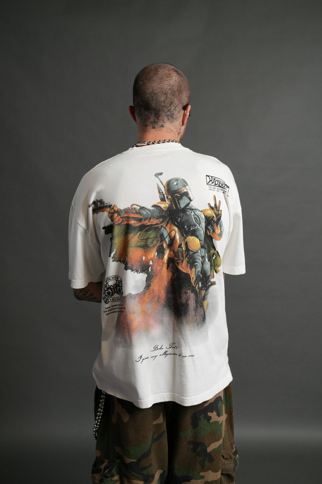 Boba Fett "Premium" Oversized Tee in Cream
