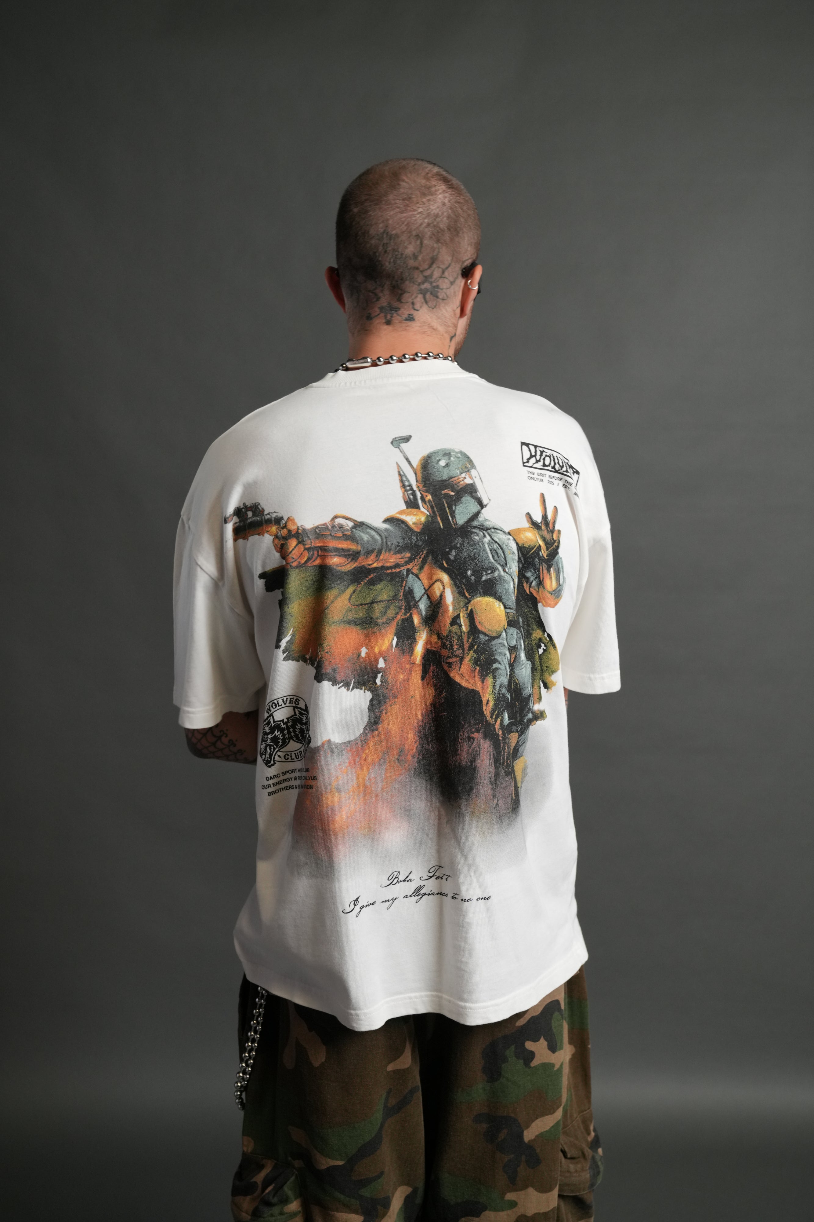 Boba Fett "Premium" Oversized Tee in Cream