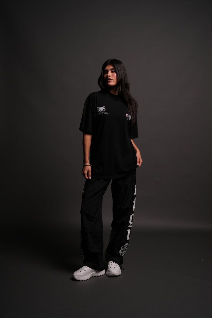 Scorpion Rose "Pump Cover" Tee in Black
