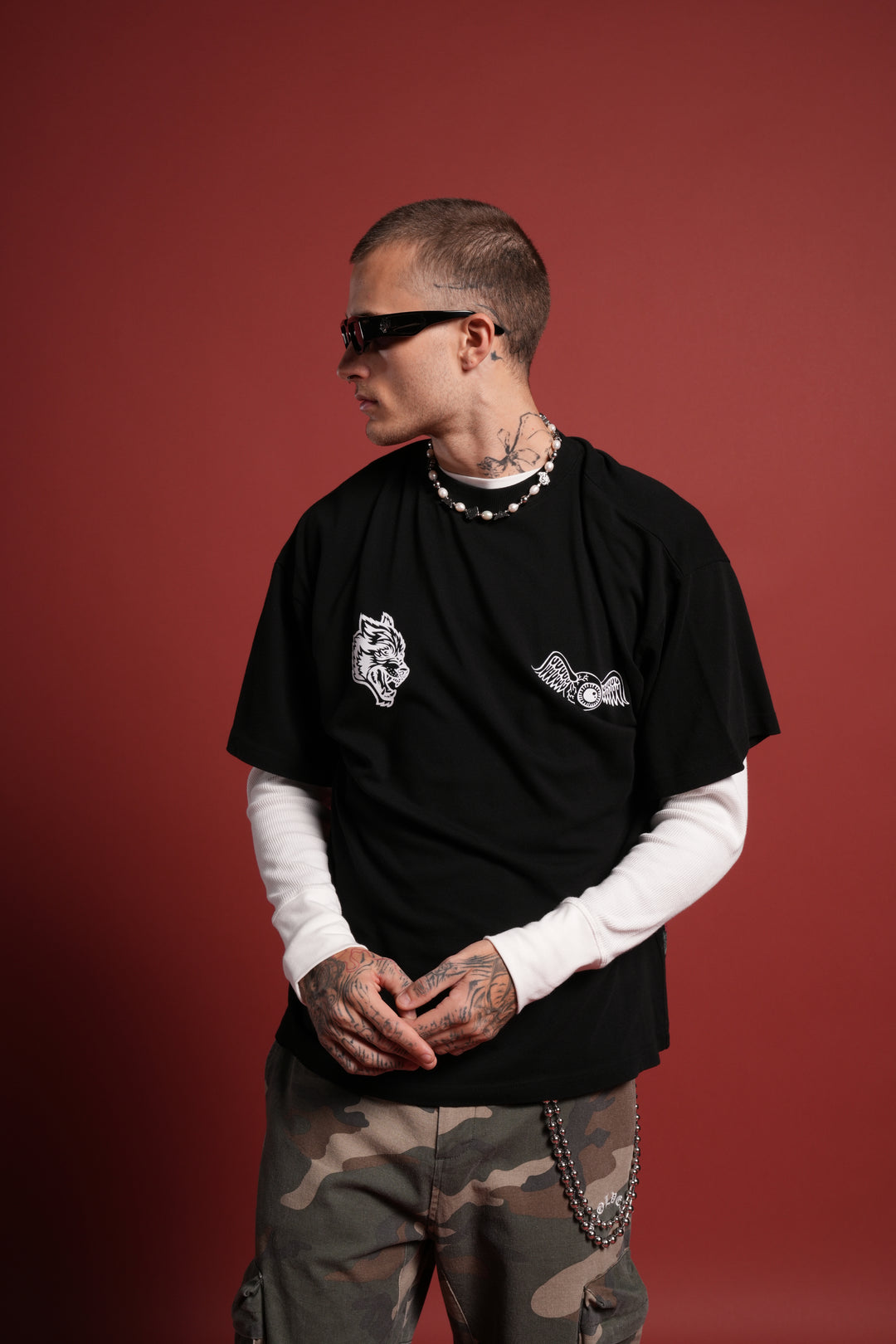 Kulture Klash Premium Oversized Tee in Black