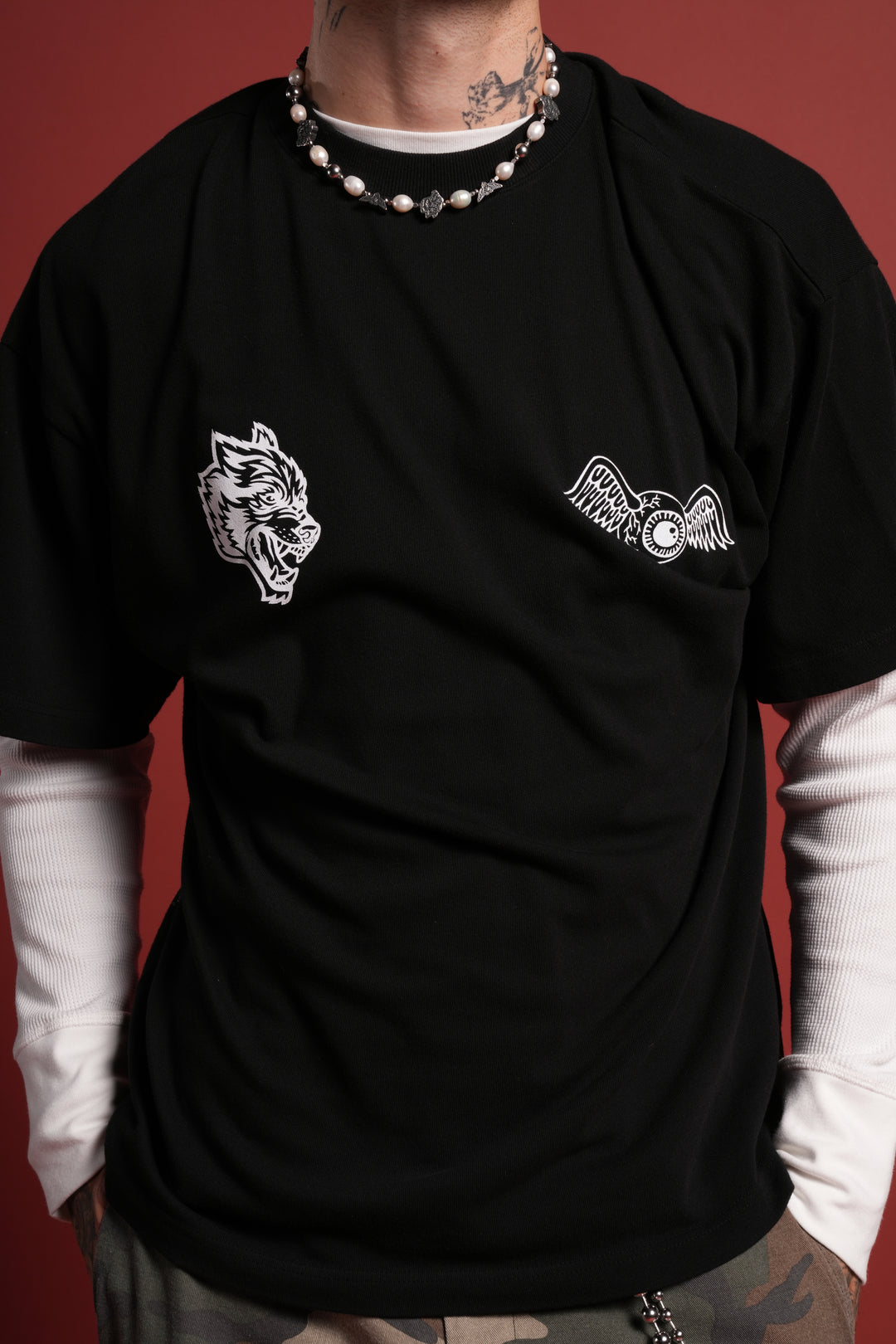 Kulture Klash Premium Oversized Tee in Black