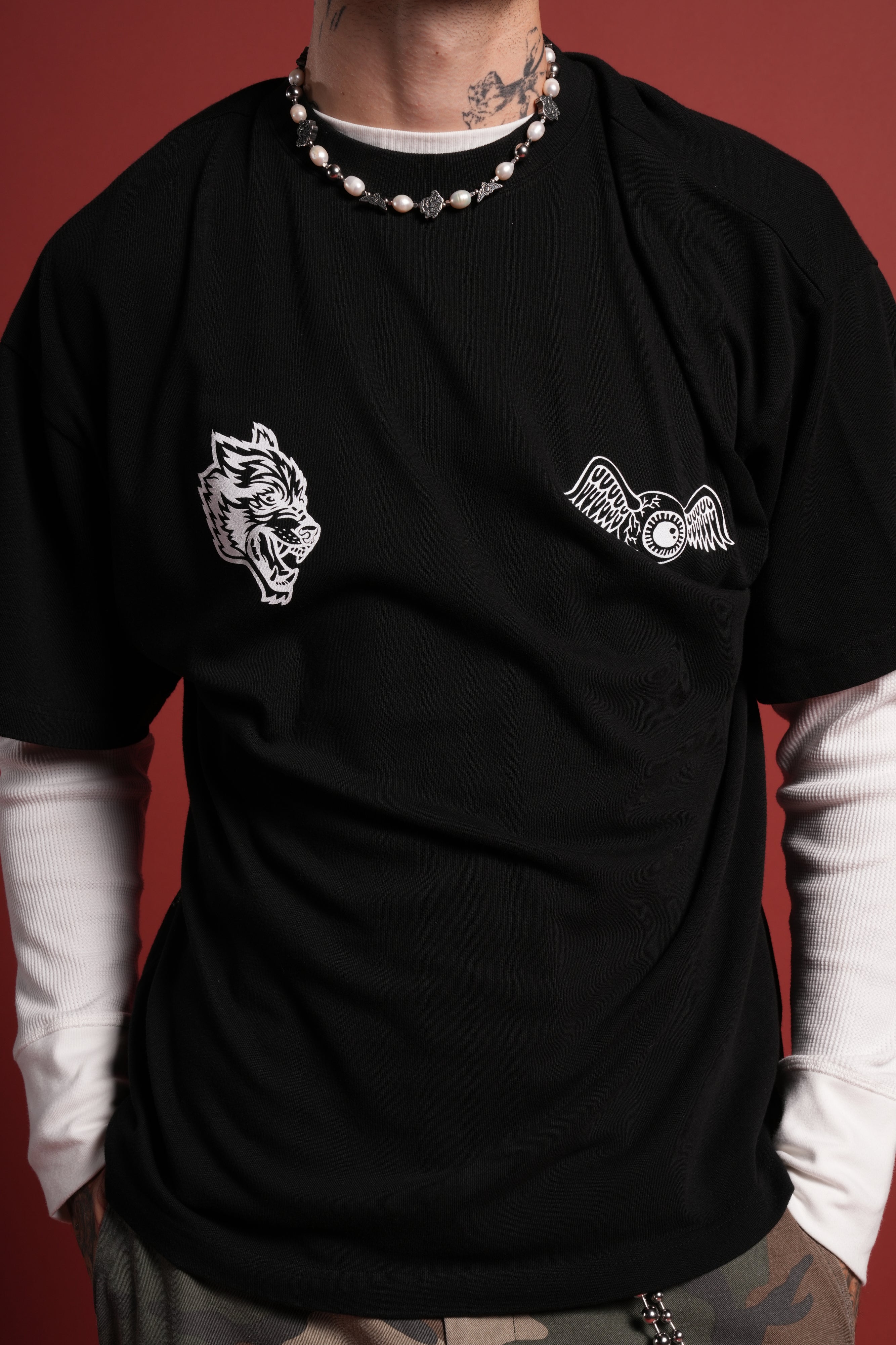 Kulture Klash Premium Oversized Tee in Black