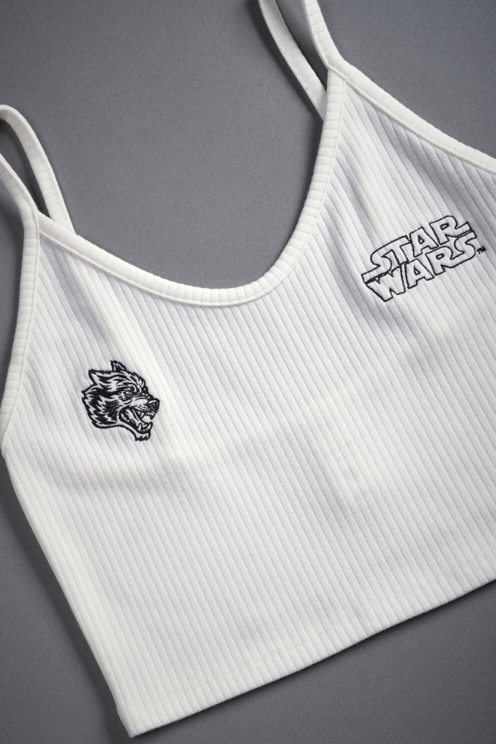 Star Wars Spaghetti Crop Tank in Cream