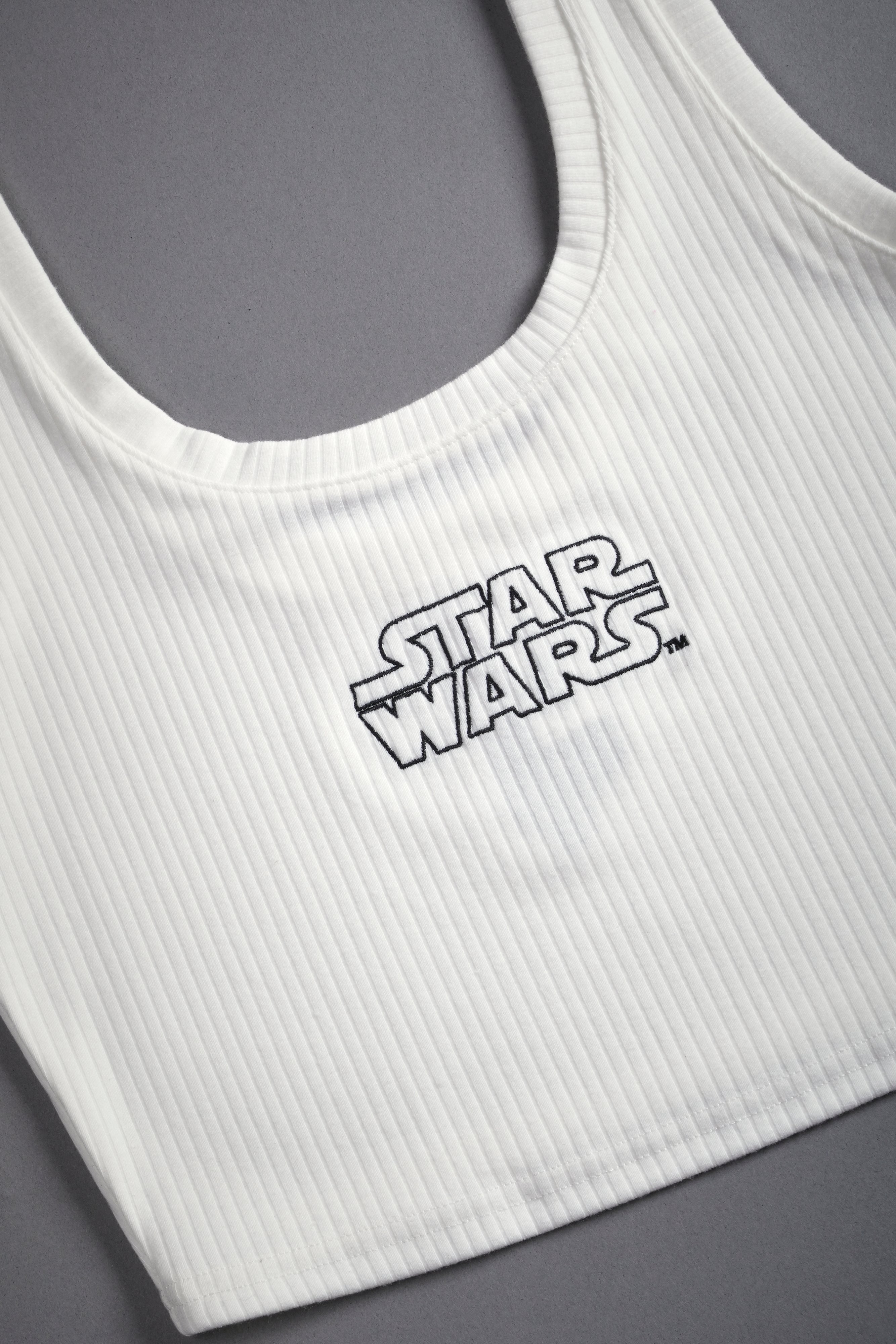 Star Wars She Classic Ribbed Tank in Cream