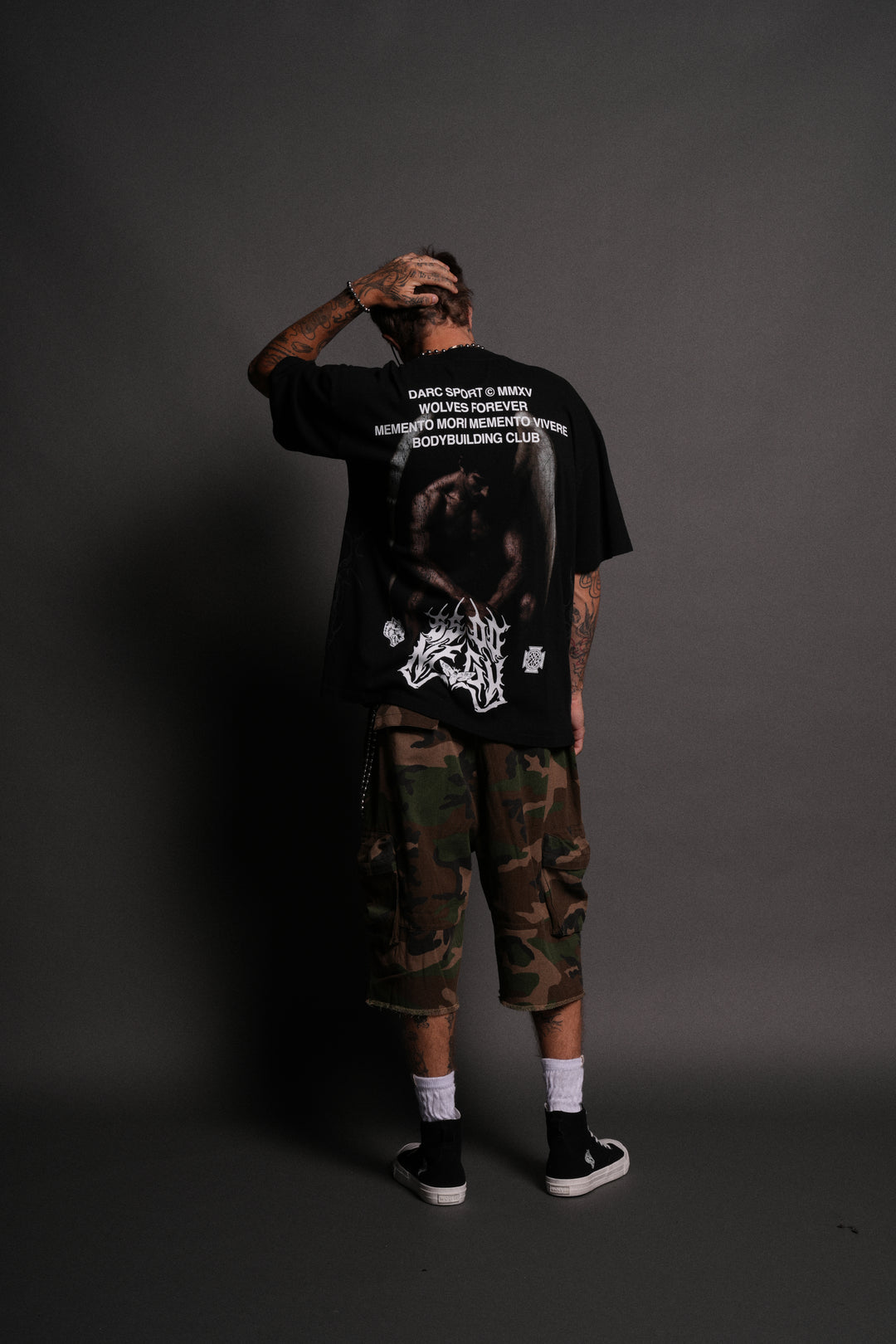 Darc Judas "Side By Side" Series Premium Oversized Tee in Black