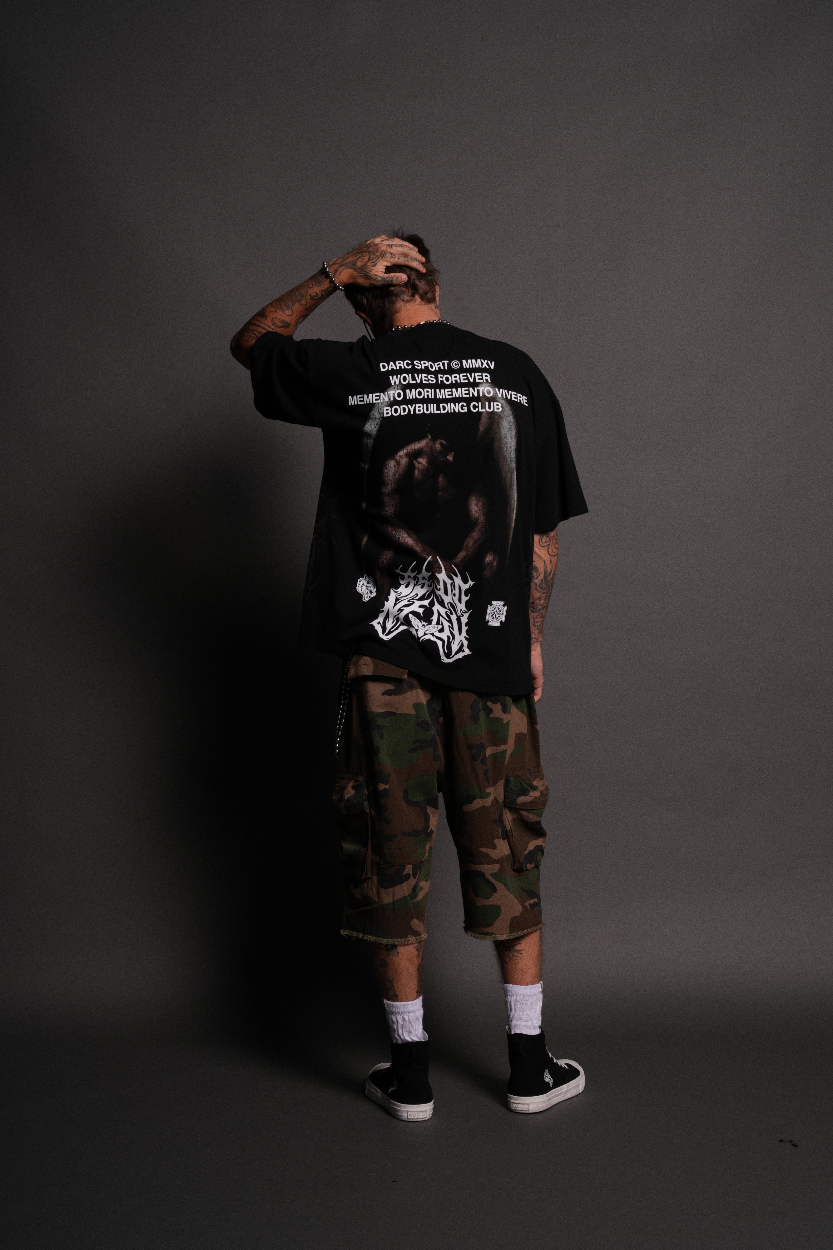 Darc Judas "Side By Side" Series Premium Oversized Tee in Black