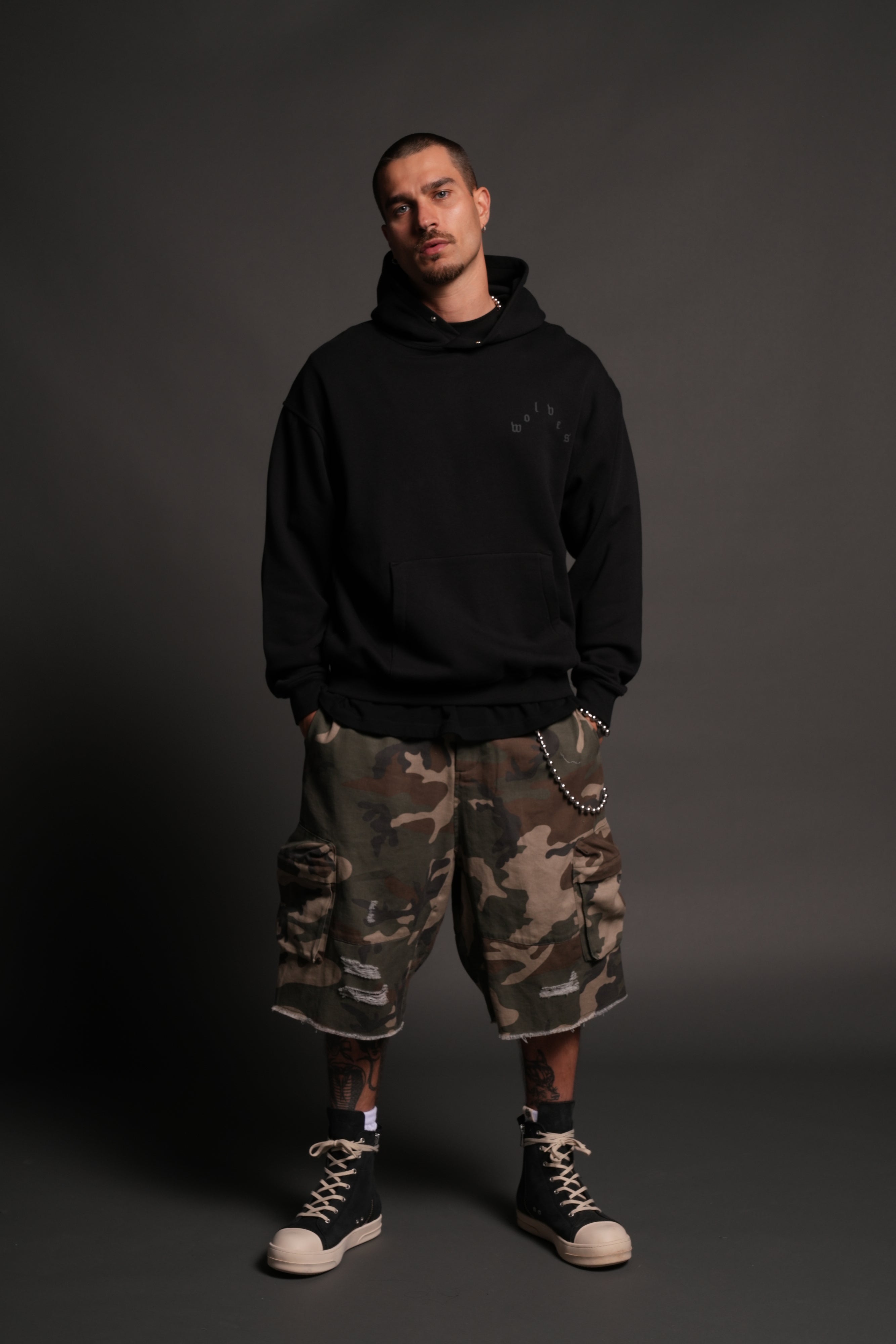 Homage To La Pierce Hoodie in Black