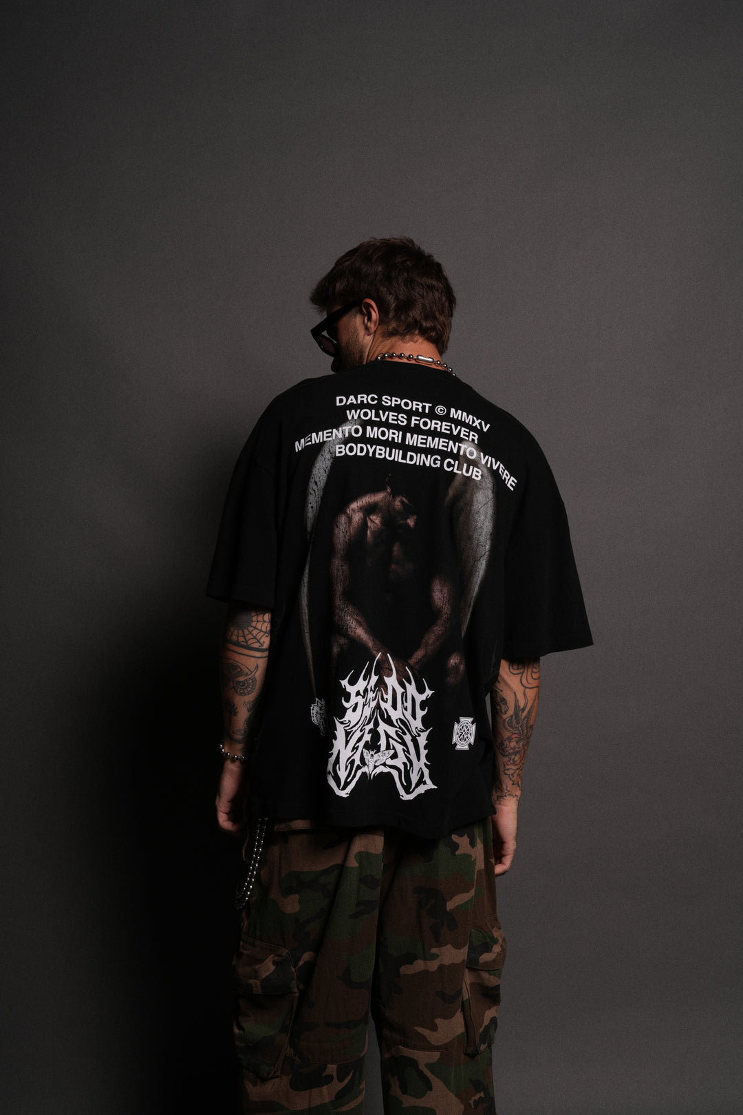 Darc Judas "Side By Side" Series Premium Oversized Tee in Black