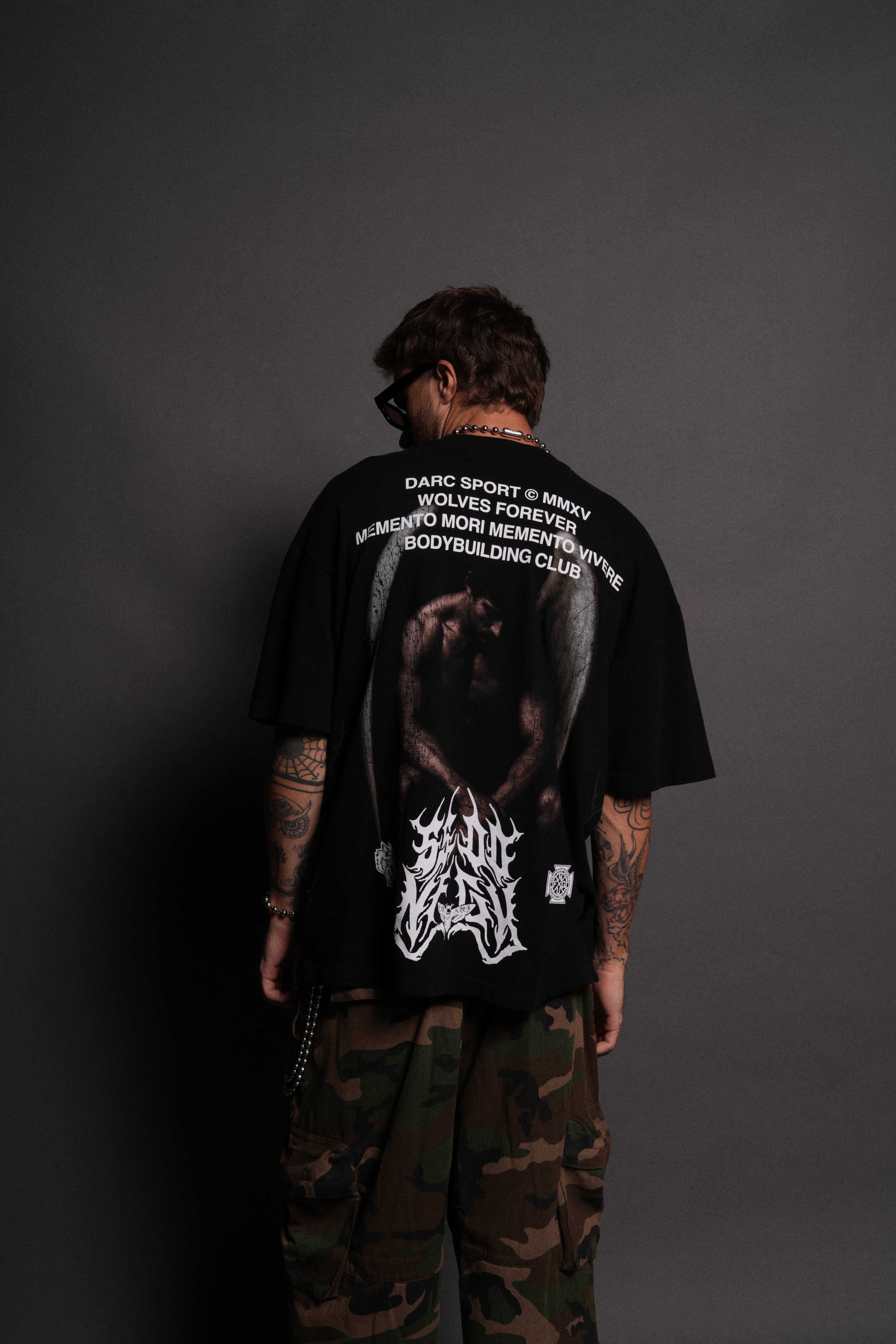 Darc Judas "Side By Side" Series Premium Oversized Tee in Black