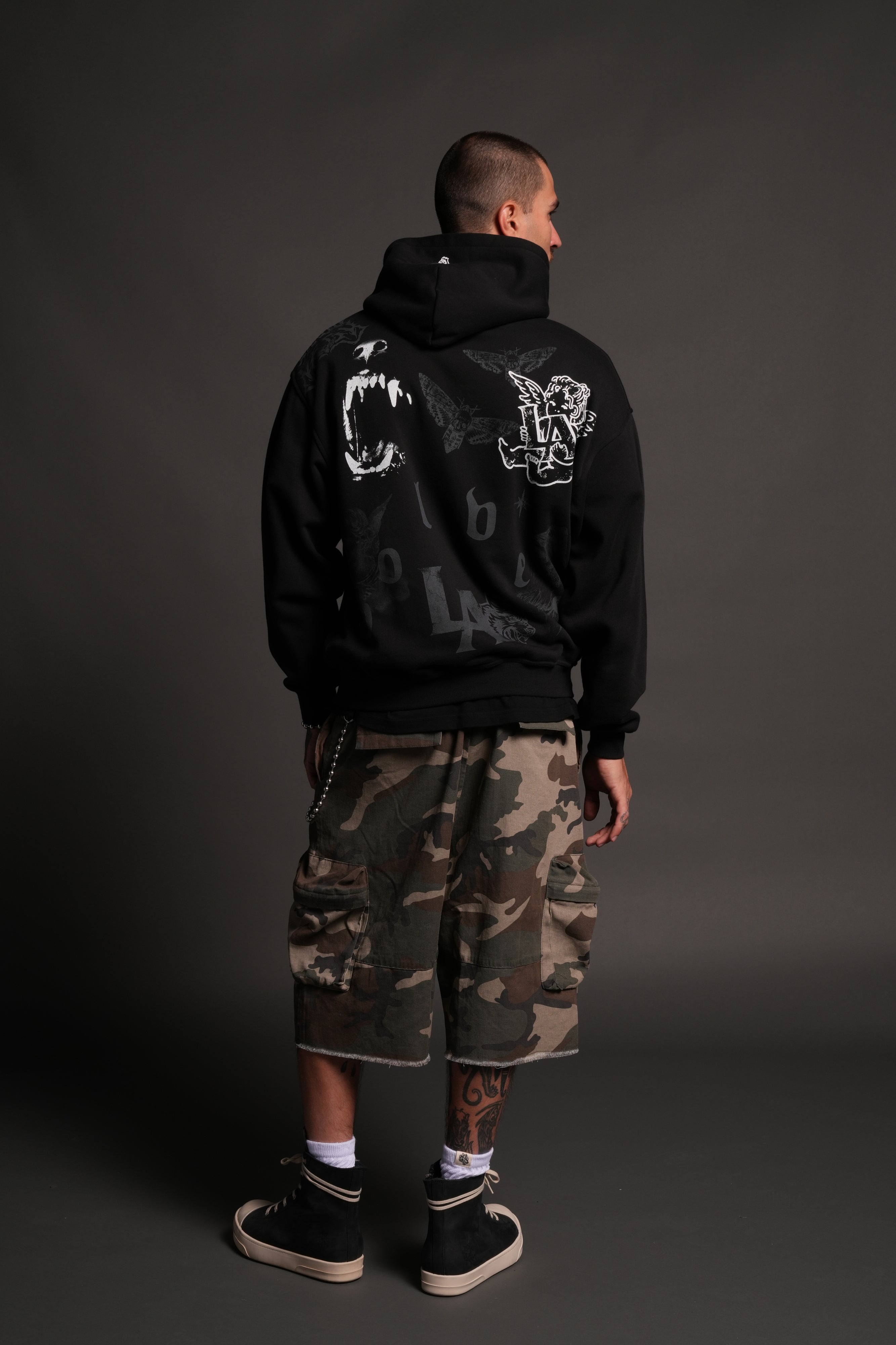 Homage To La Pierce Hoodie in Black