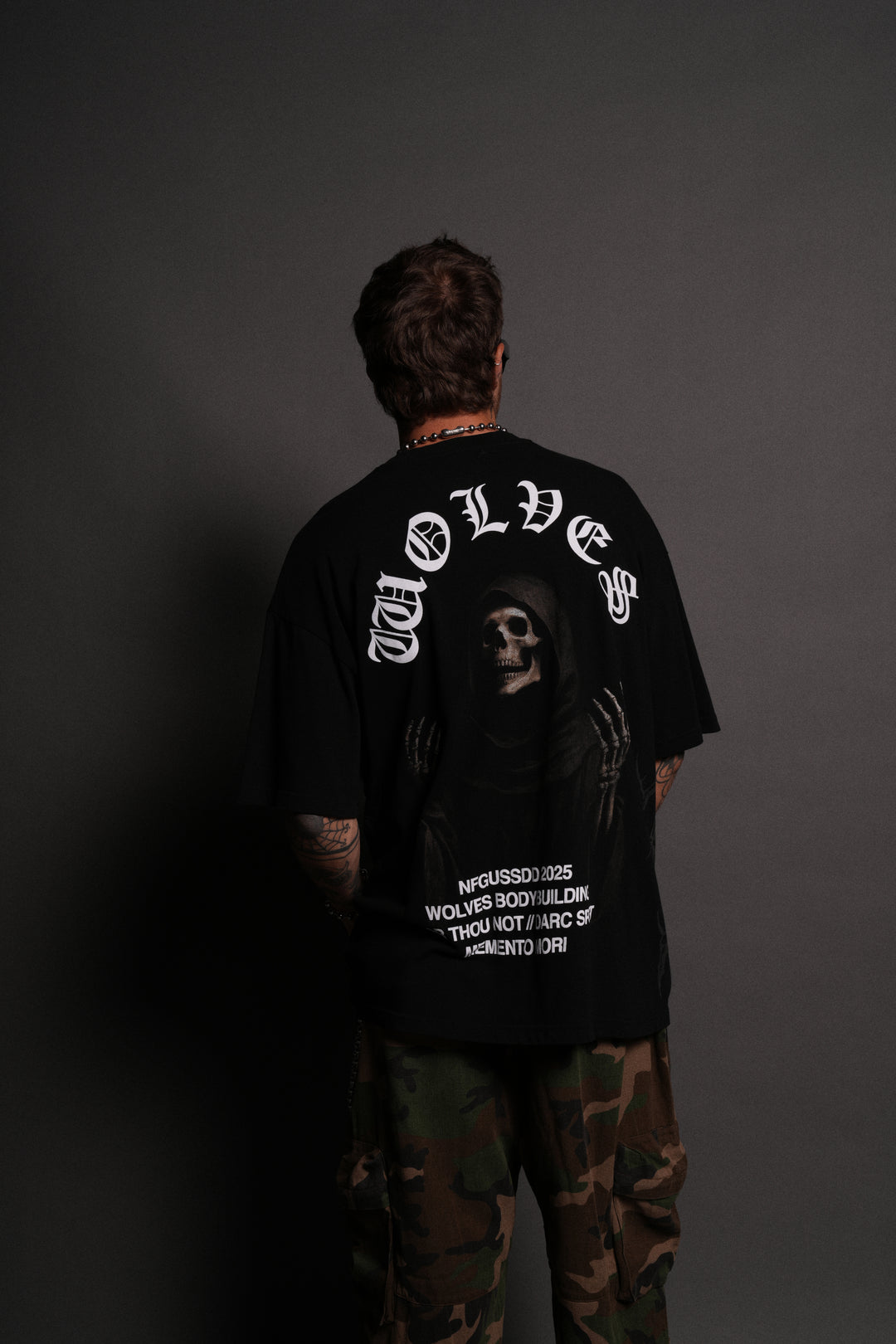Darc Mori "Side By Side" Series Premium Oversized Tee in Black