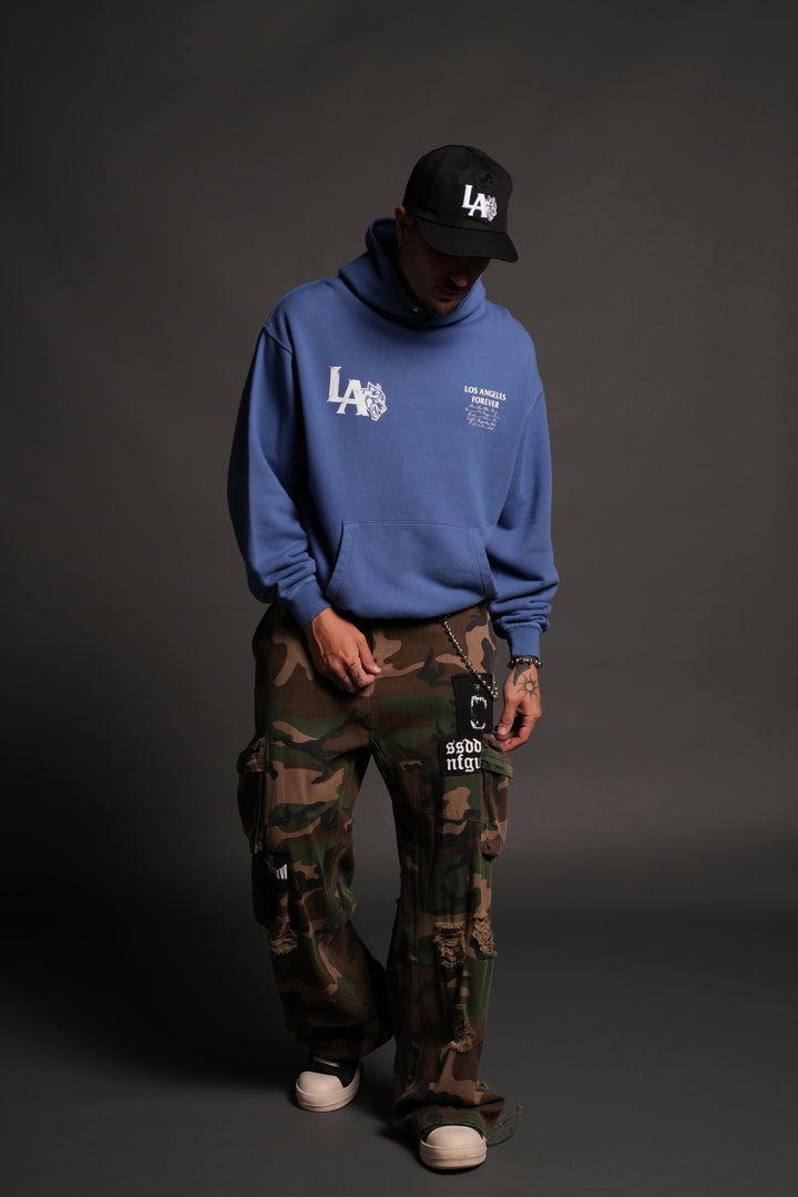 La Wolves V2 Pierce Hoodie La Blue