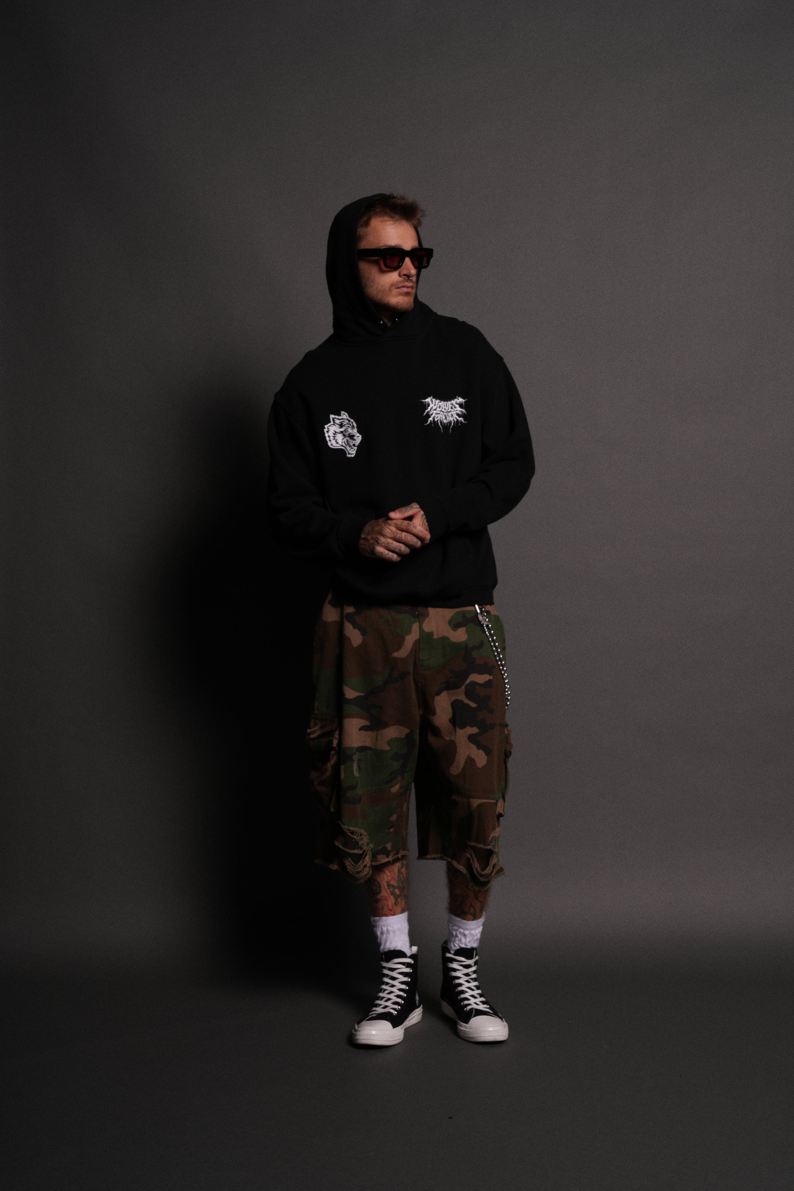 Up Above "Pierce" Hoodie in Black