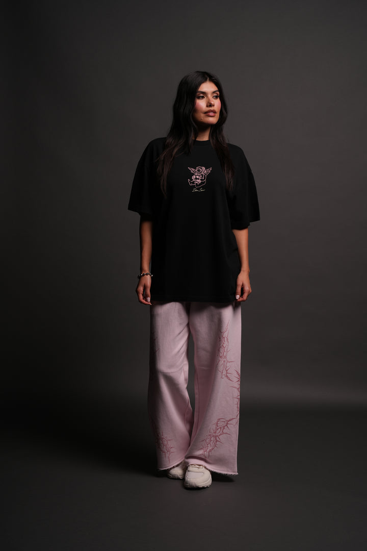 Cherub and the Skull "Pump Cover" Tee in Black