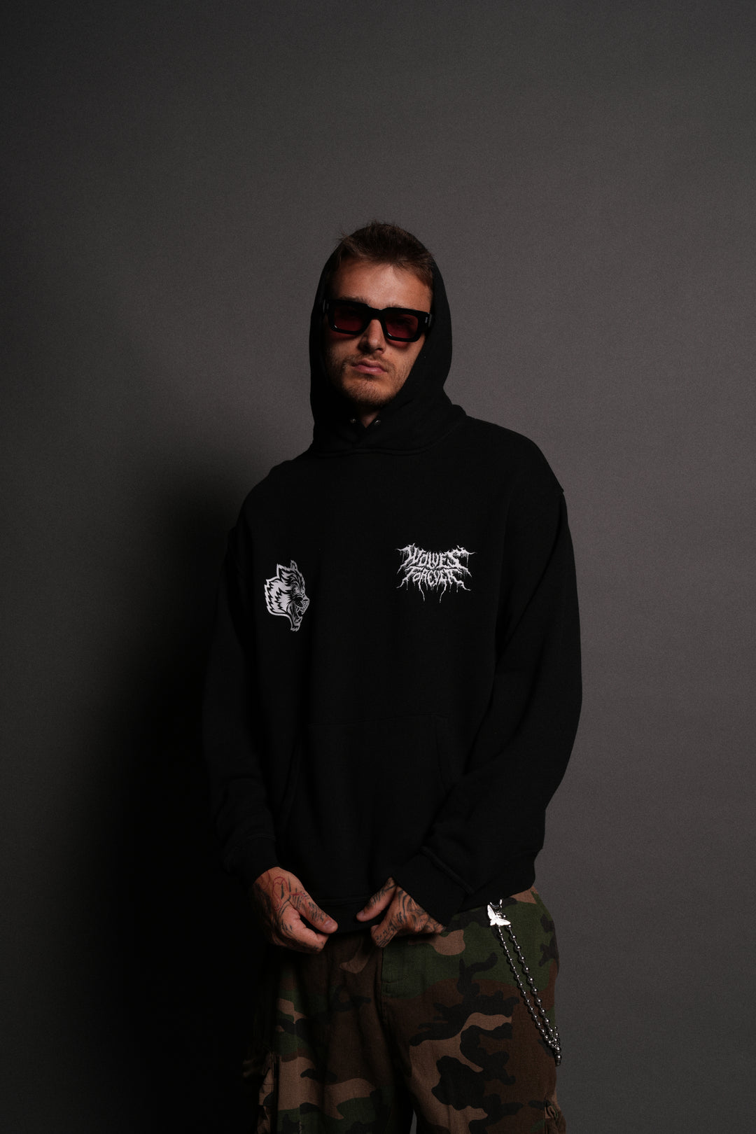 Up Above "Pierce" Hoodie in Black