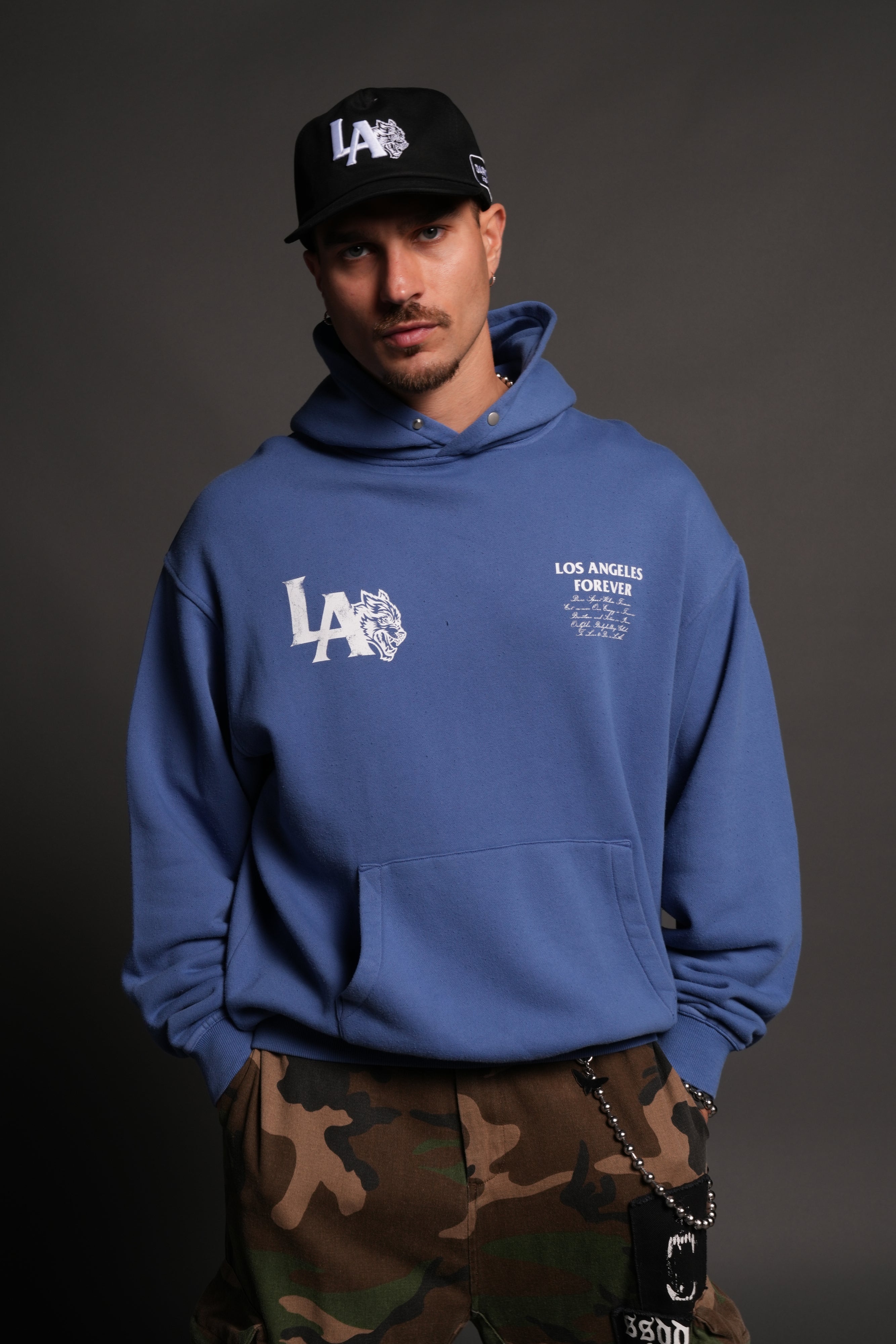 La Wolves V2 Pierce Hoodie La Blue – DarcSport