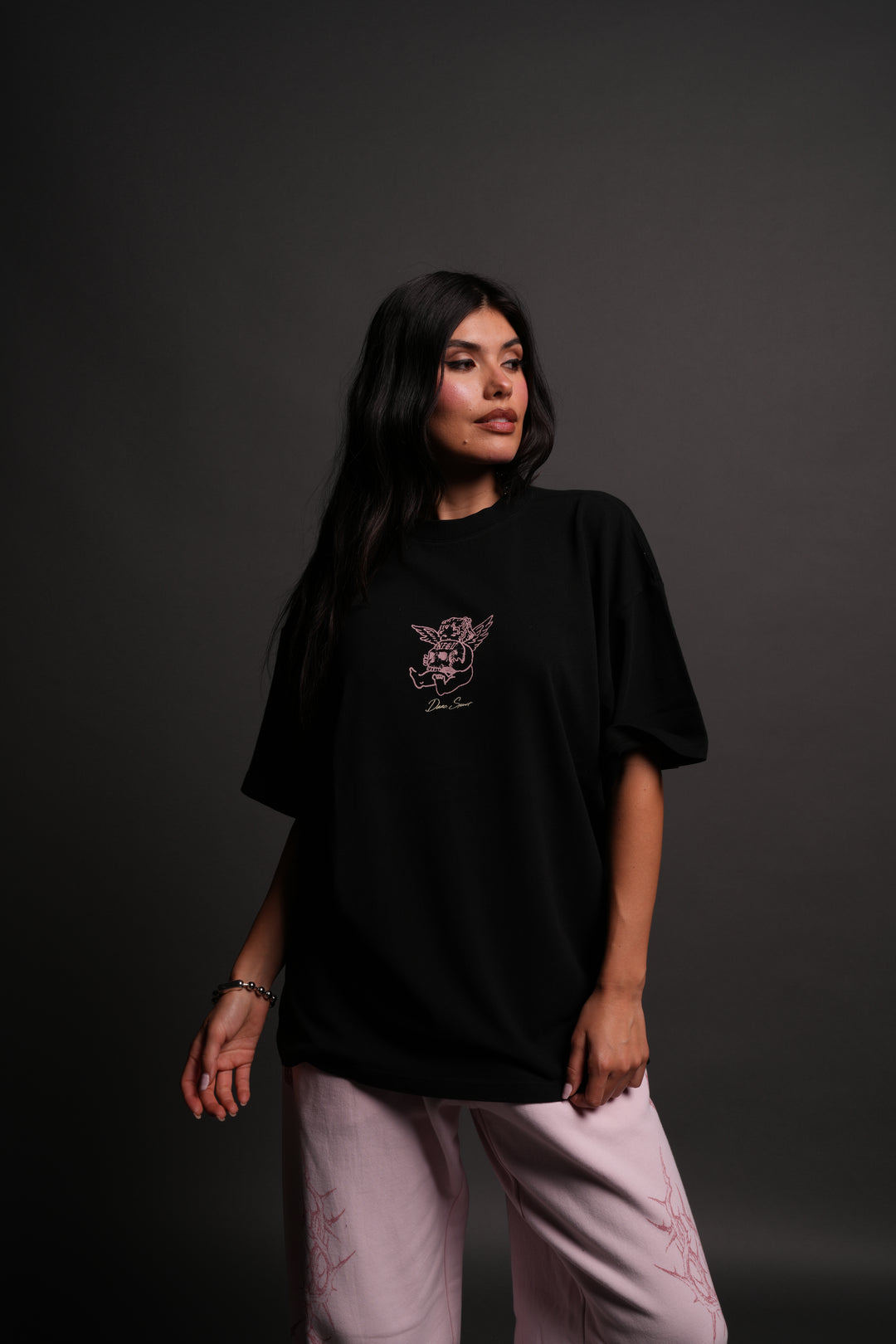 Cherub and the Skull "Pump Cover" Tee in Black