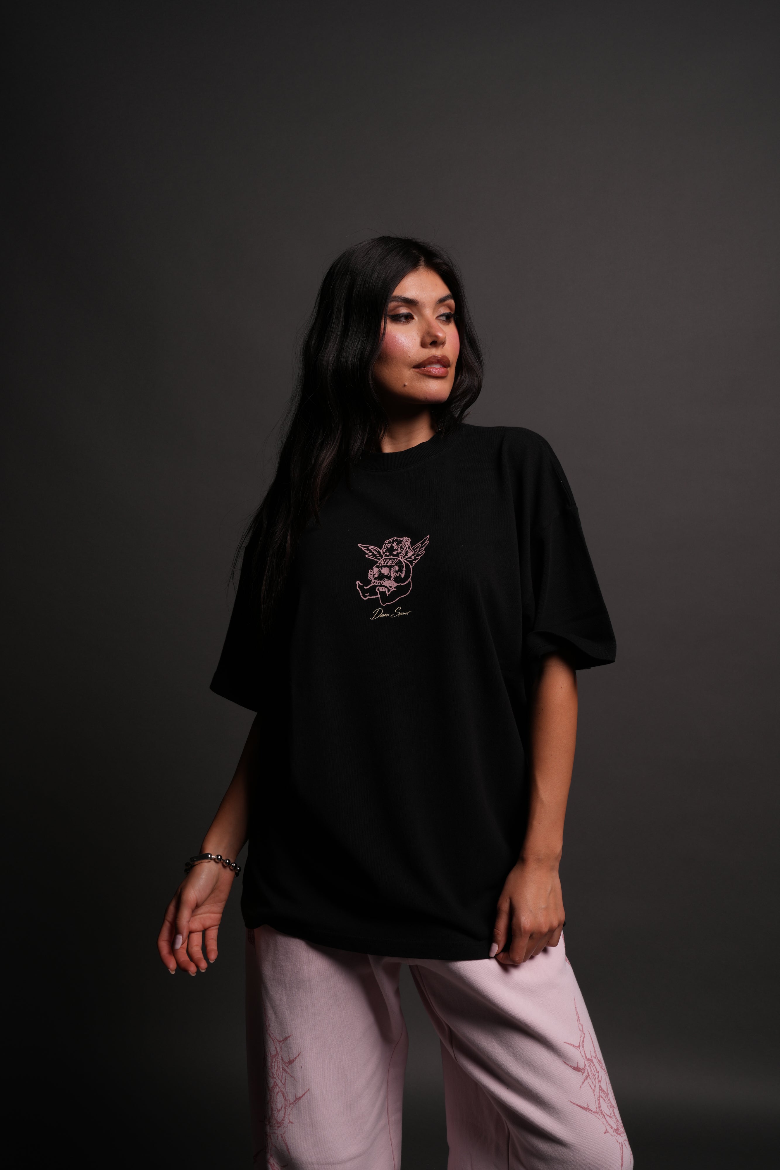 Cherub and the Skull "Pump Cover" Tee in Black