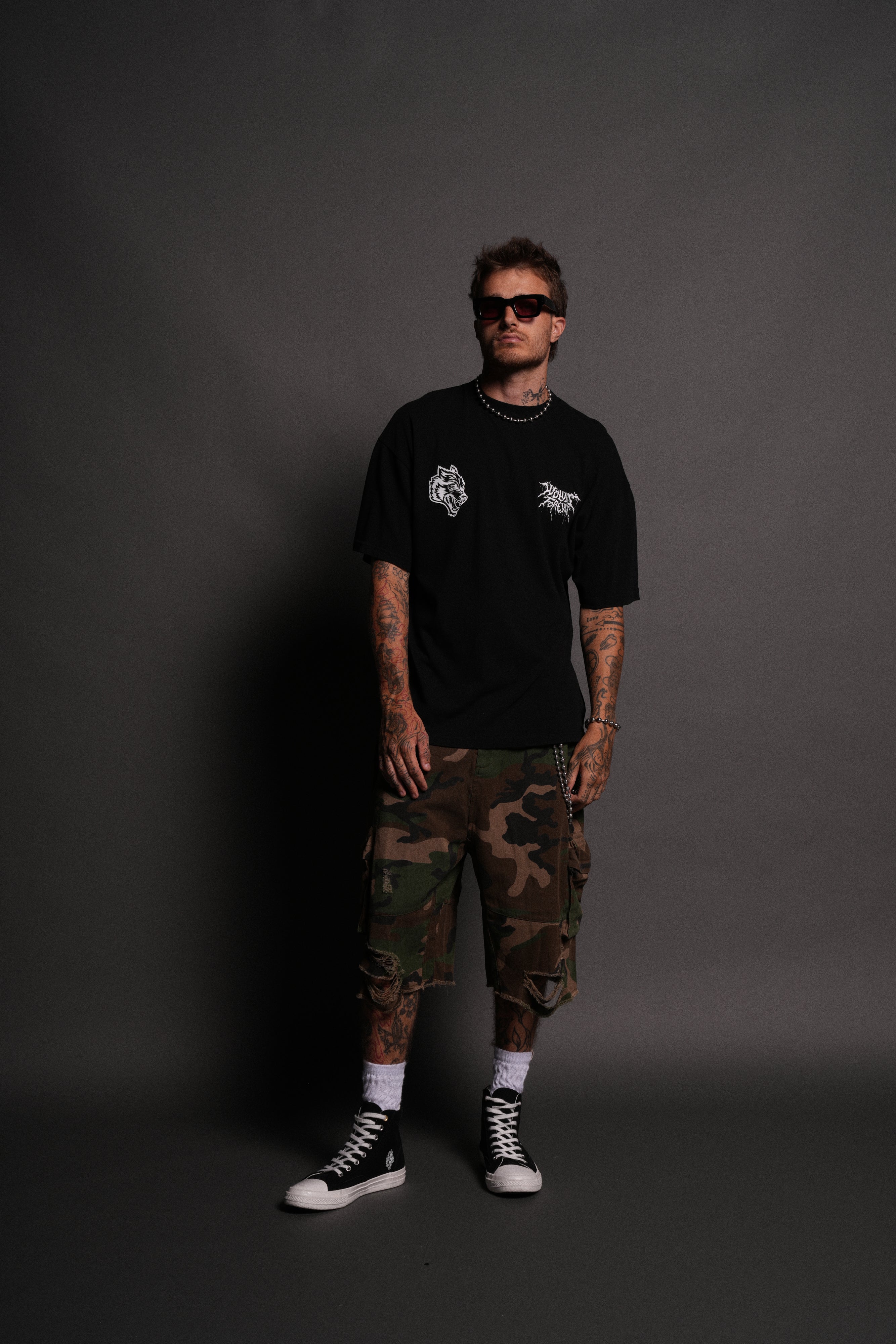 Up Above "Premium" Oversized Tee in Black