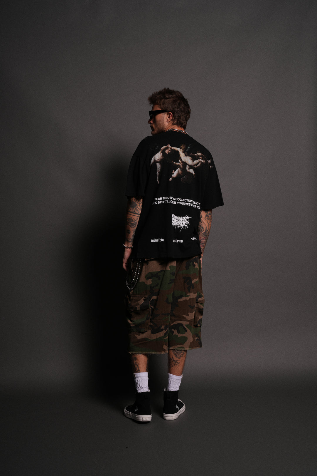 Up Above "Premium" Oversized Tee in Black