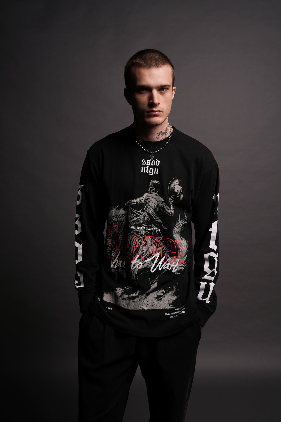 Ultimate Frontier "Premium" L/S Tee in Black