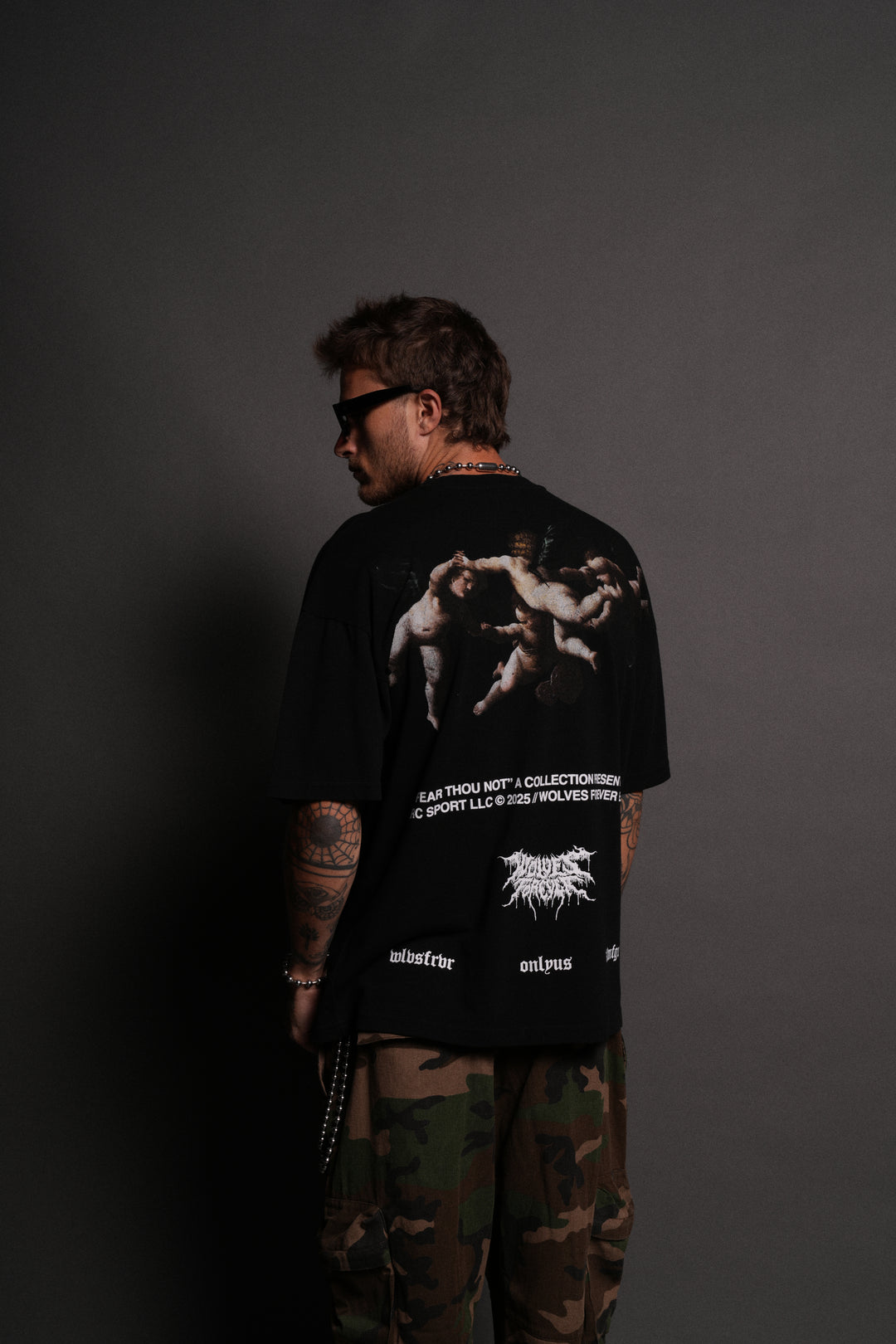 Up Above "Premium" Oversized Tee in Black