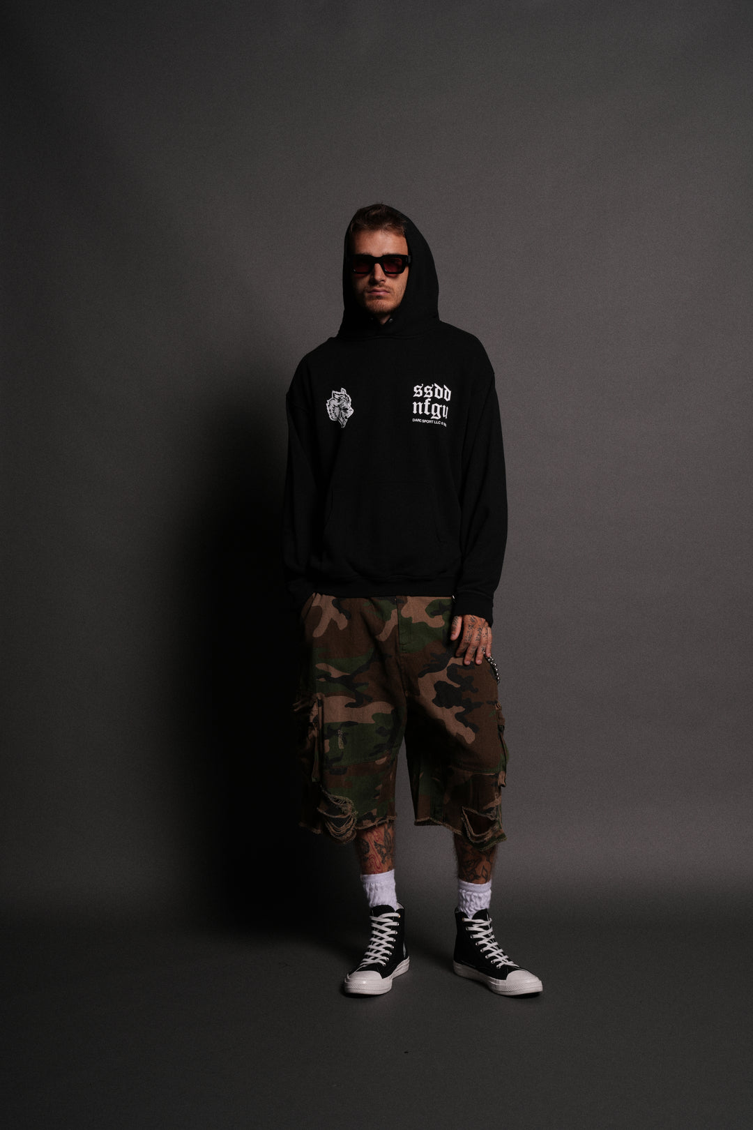 Born Stoic "Pierce" Hoodie in Black