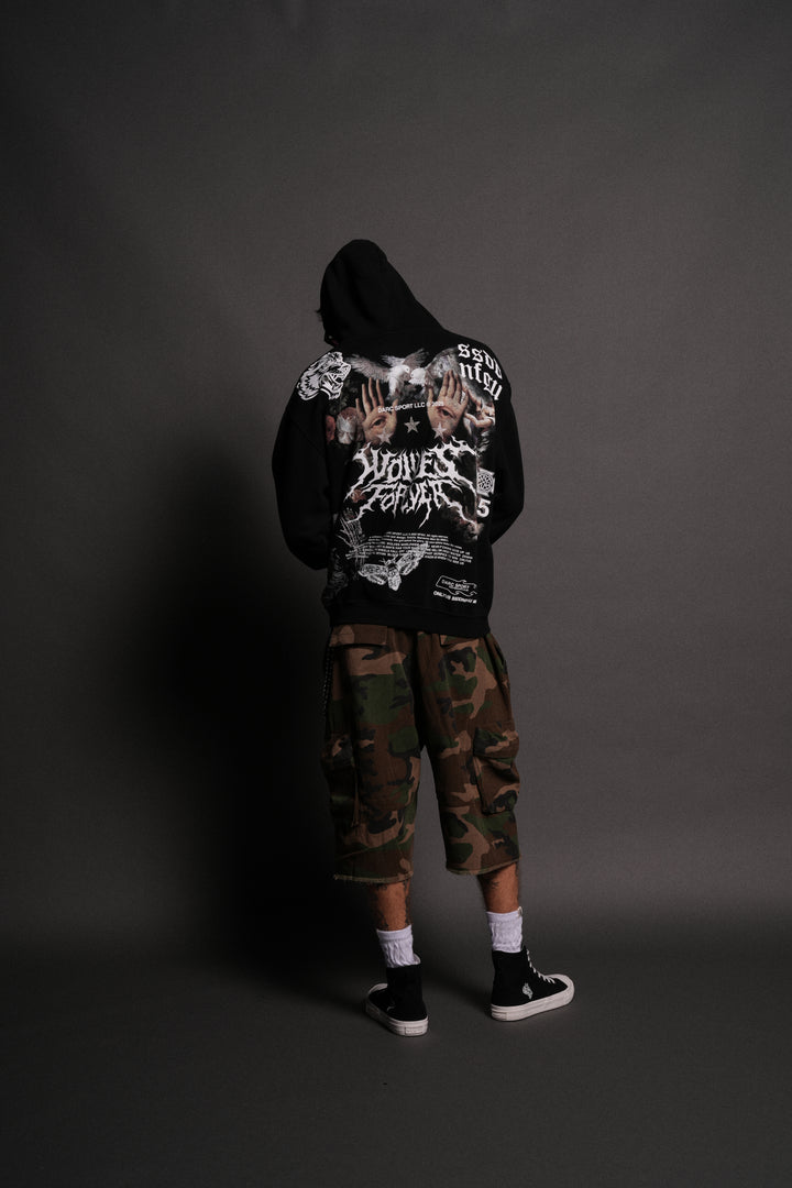 Born Stoic "Pierce" Hoodie in Black