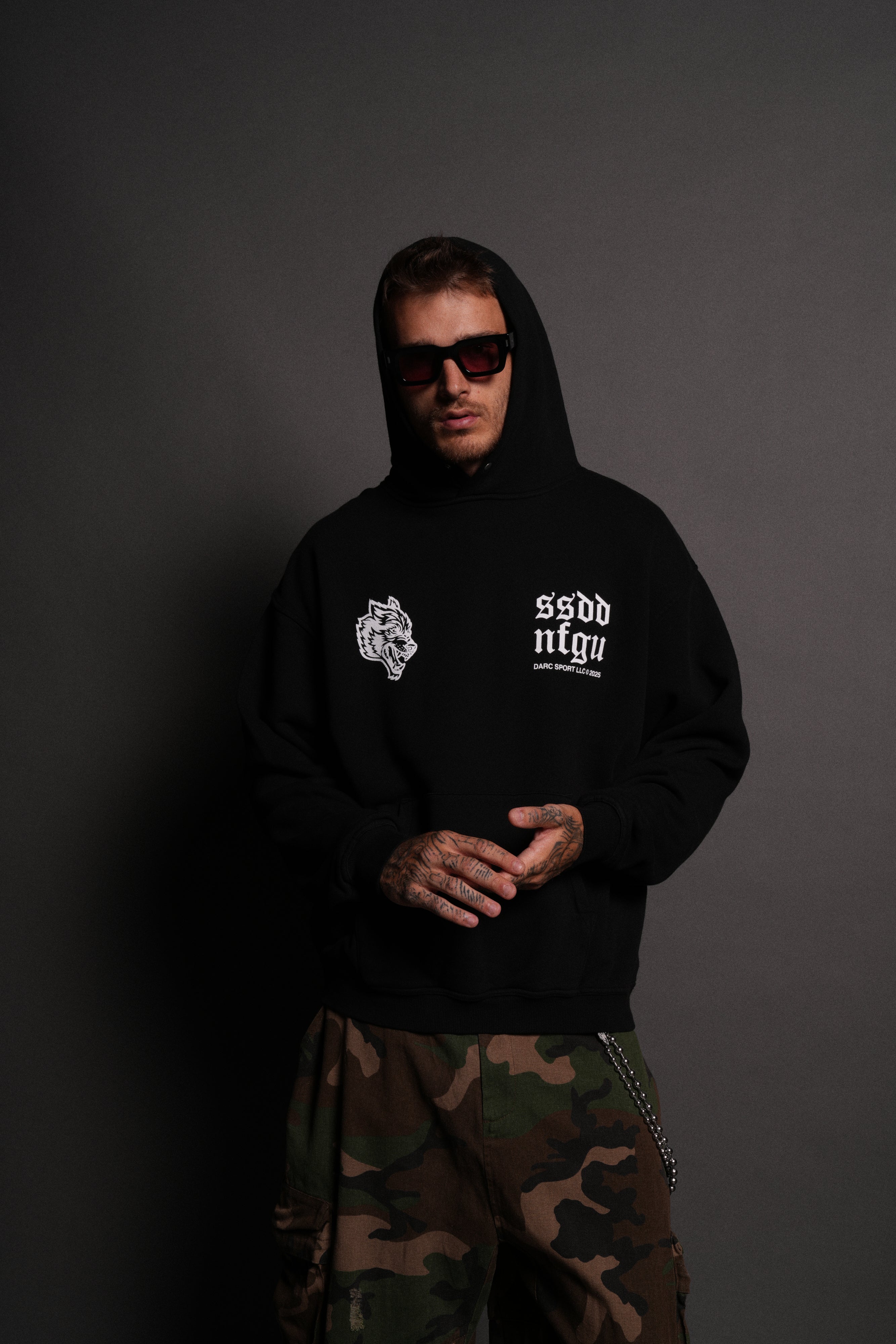 Born Stoic "Pierce" Hoodie in Black