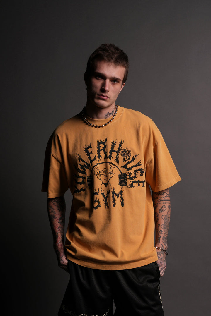 Iron Flame "Premium" Oversized Tee in Golden Yellow