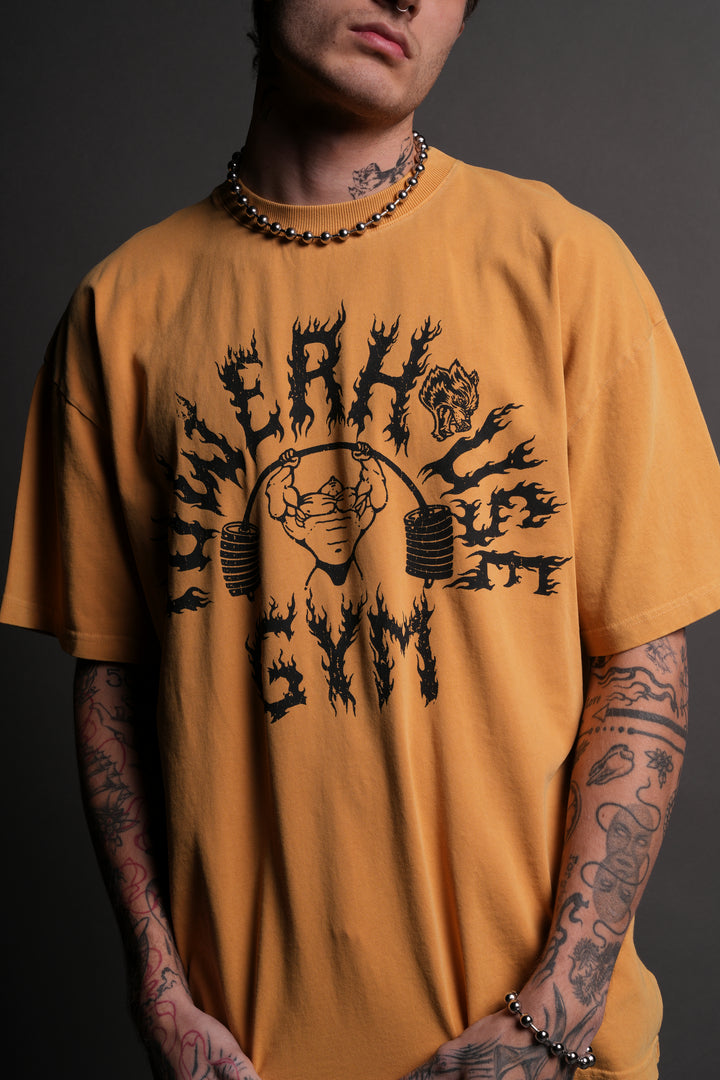 Iron Flame "Premium" Oversized Tee in Golden Yellow