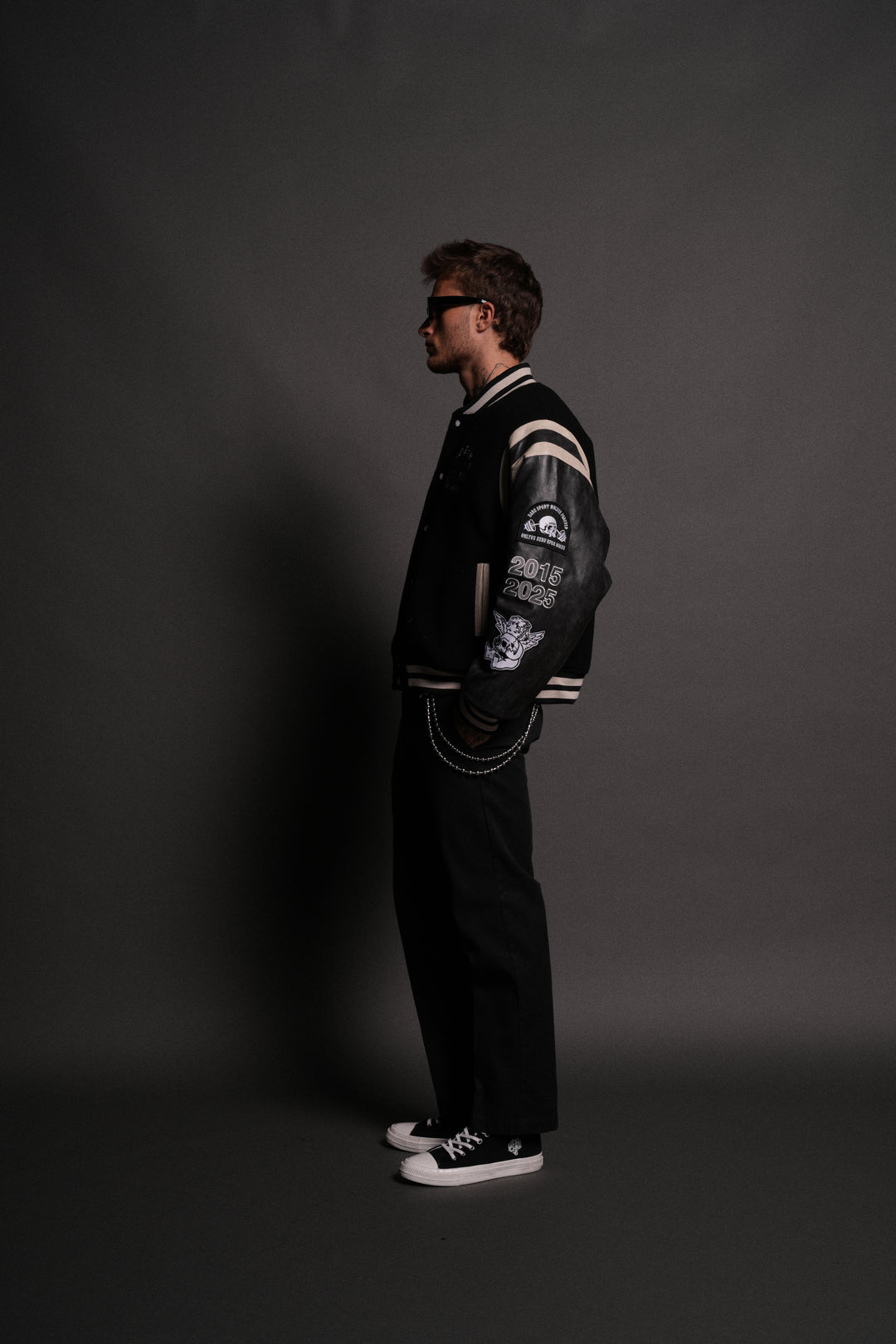 10 Years Purnell Letterman Jacket in Black