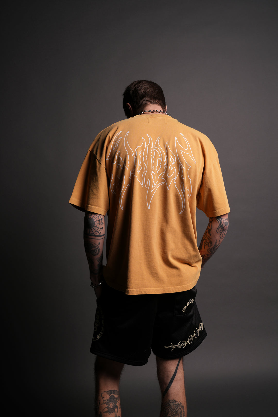 Iron Flame "Premium" Oversized Tee in Golden Yellow