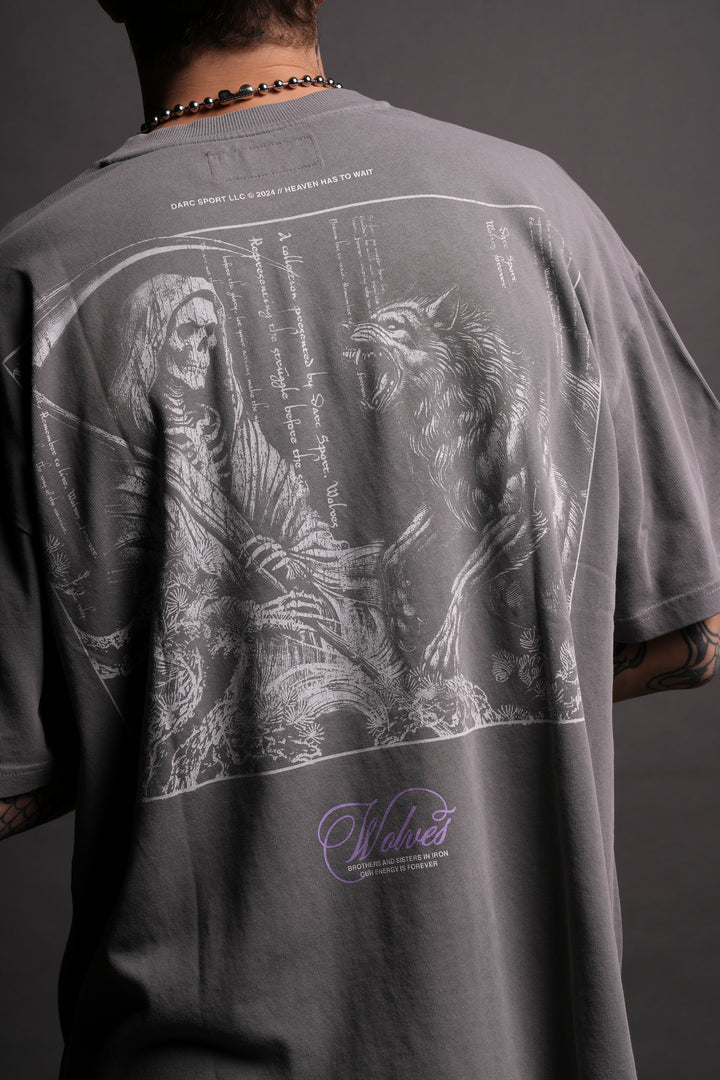 (1 OF 500) Have No Fear "Premium" Oversized Tee in Dove Gray