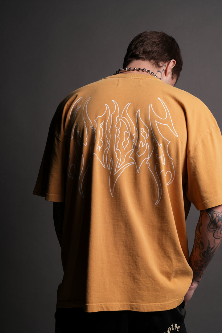 Iron Flame "Premium" Oversized Tee in Golden Yellow