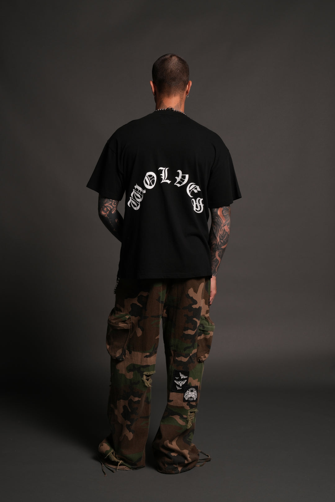 Los Cherub Premium Oversized Tee in Black
