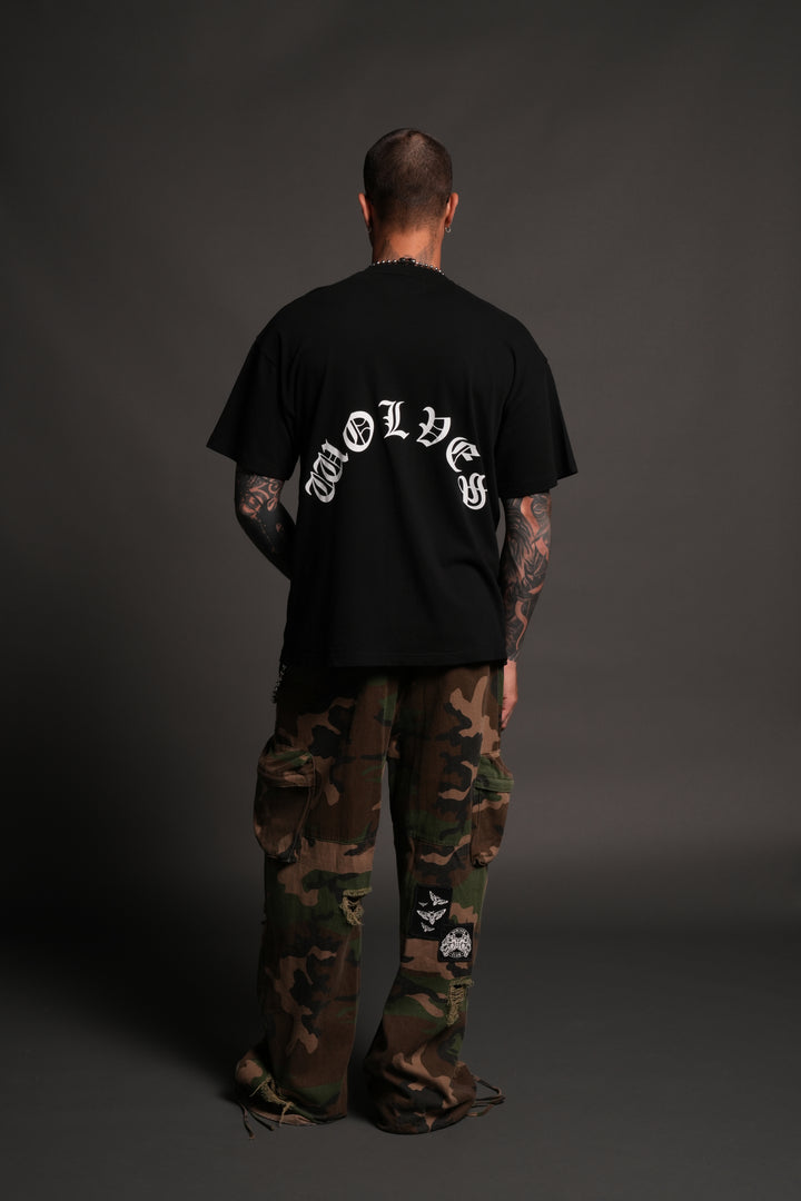 Los Cherub Premium Oversized Tee in Black