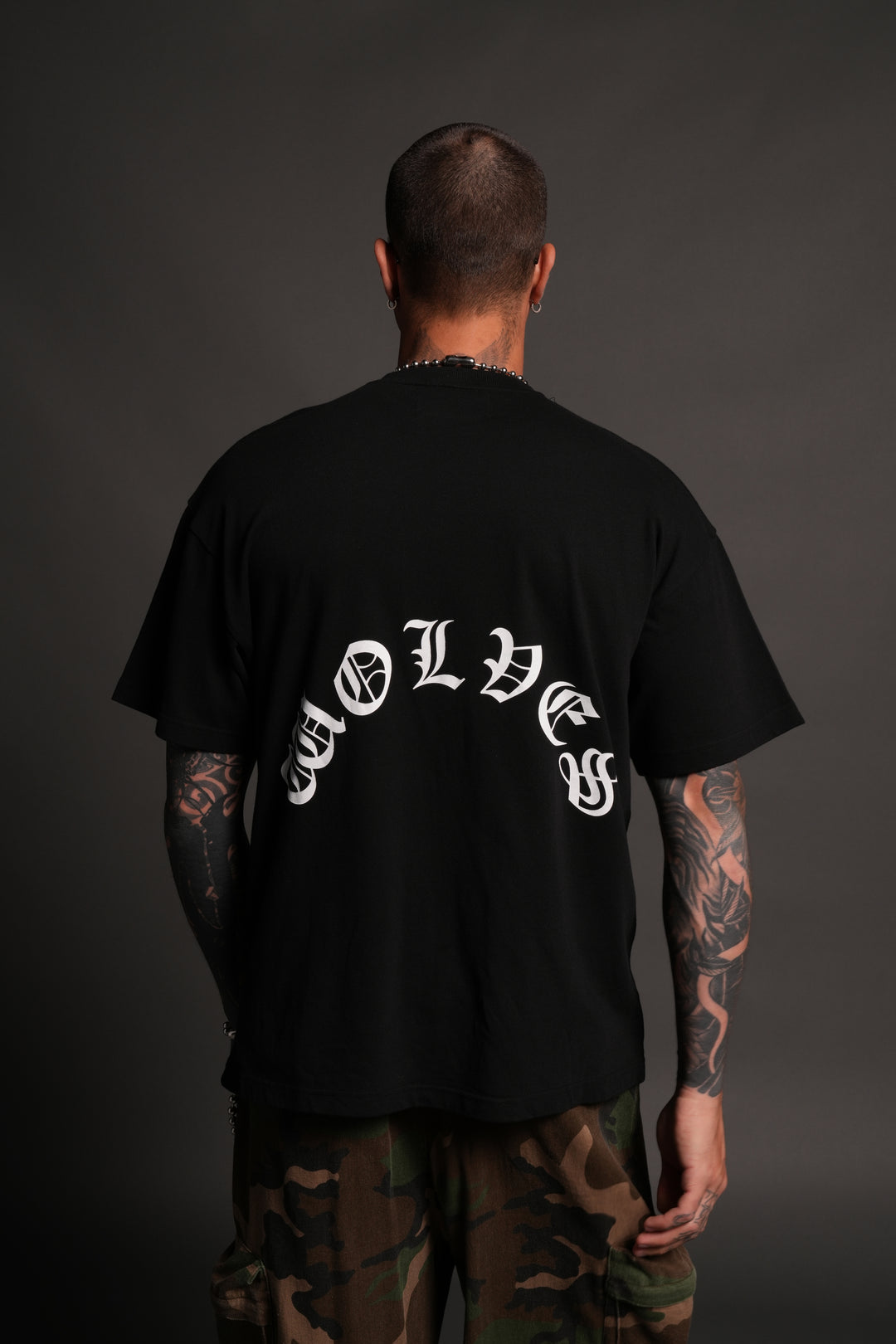 Los Cherub Premium Oversized Tee in Black