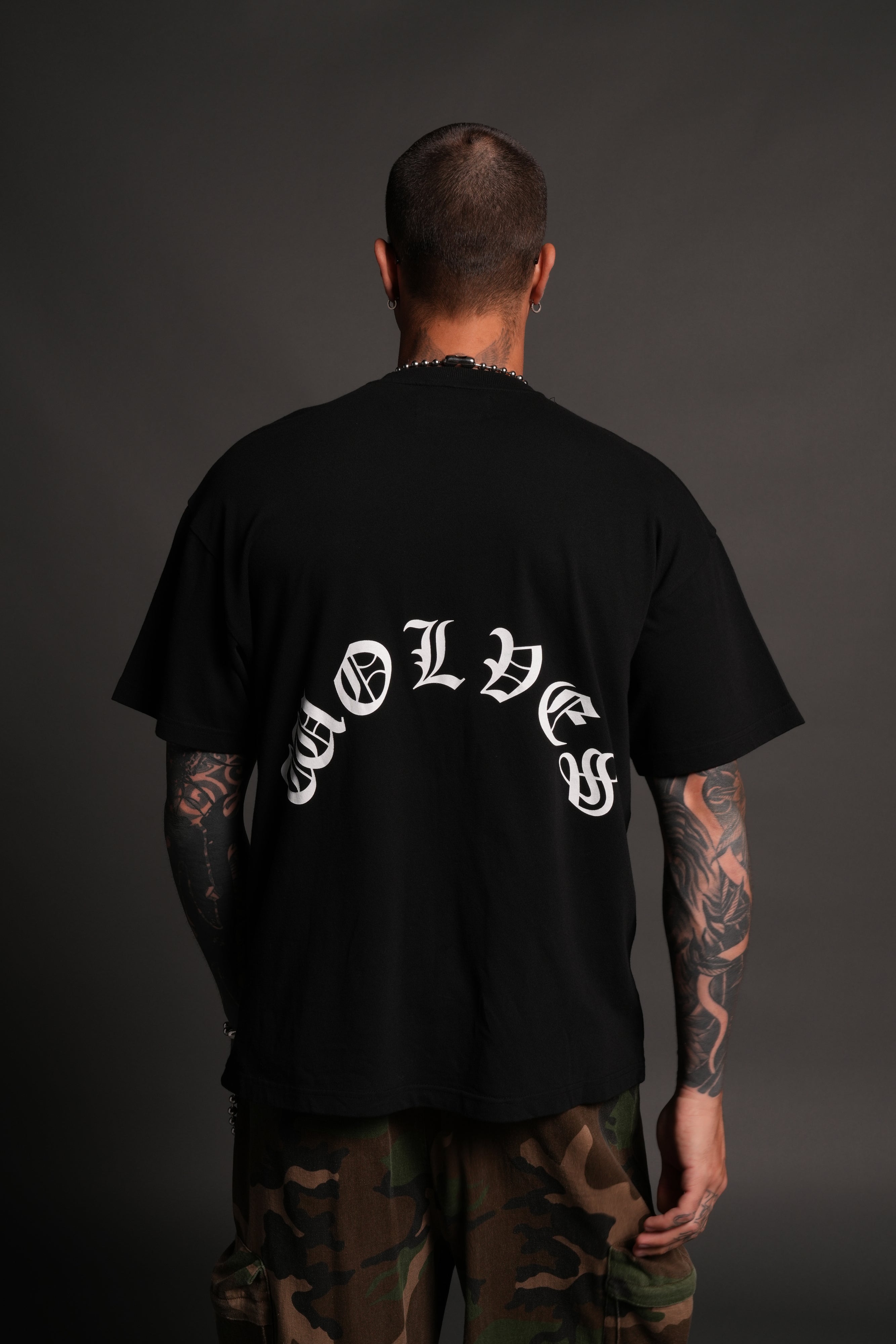 Los Cherub Premium Oversized Tee in Black