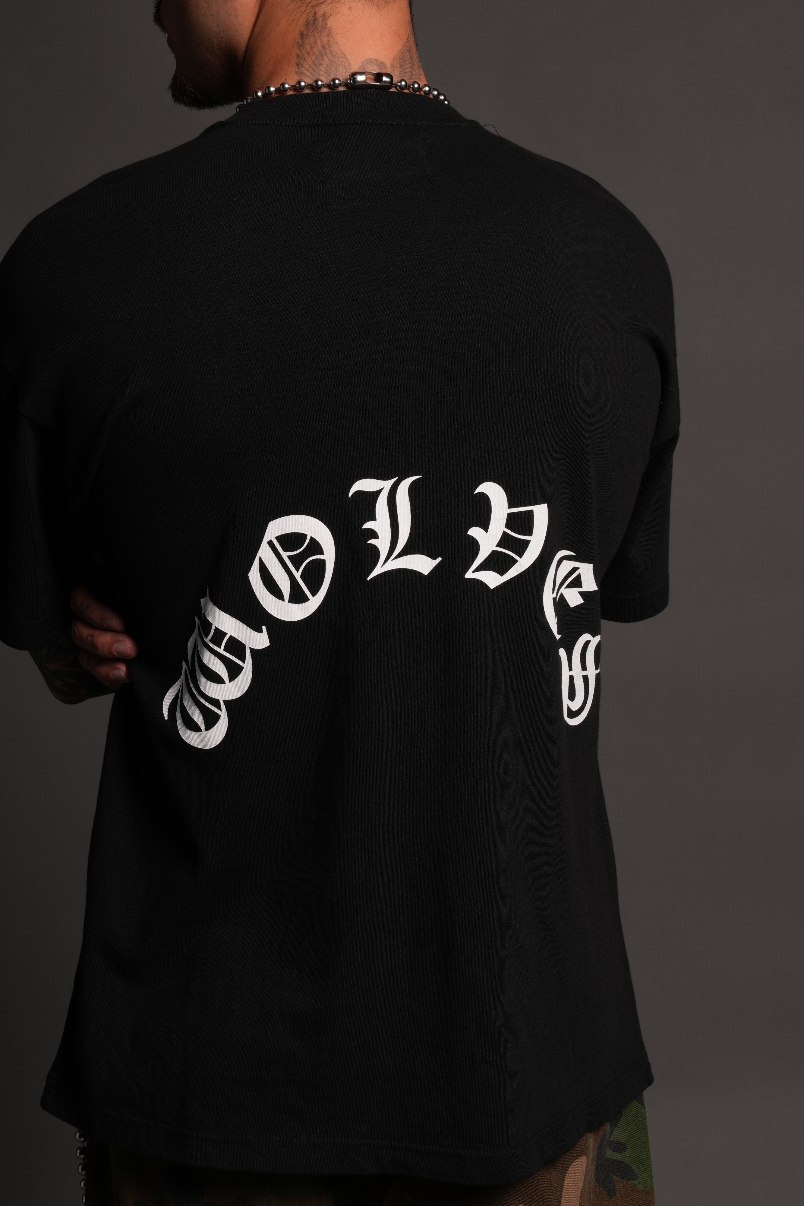 Los Cherub Premium Oversized Tee in Black