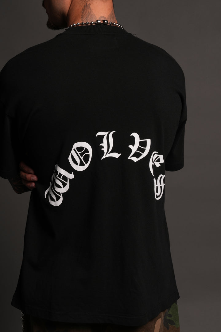 Los Cherub Premium Oversized Tee in Black