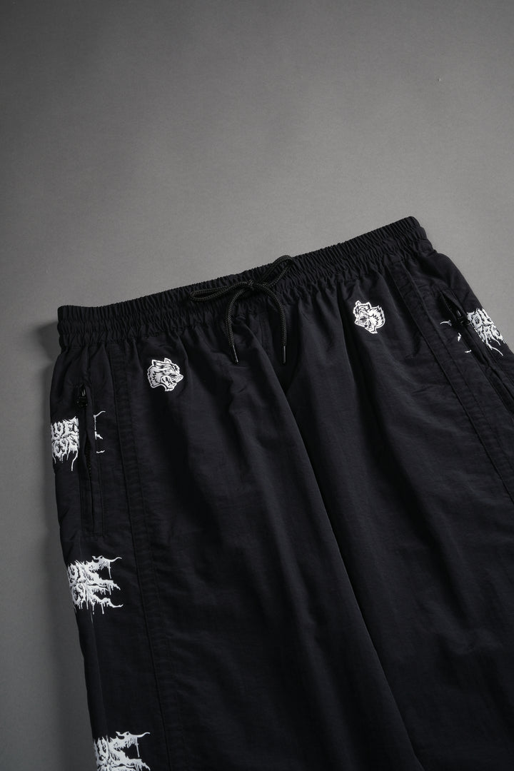 Drip Hesh Remind Track Pants in Black/White