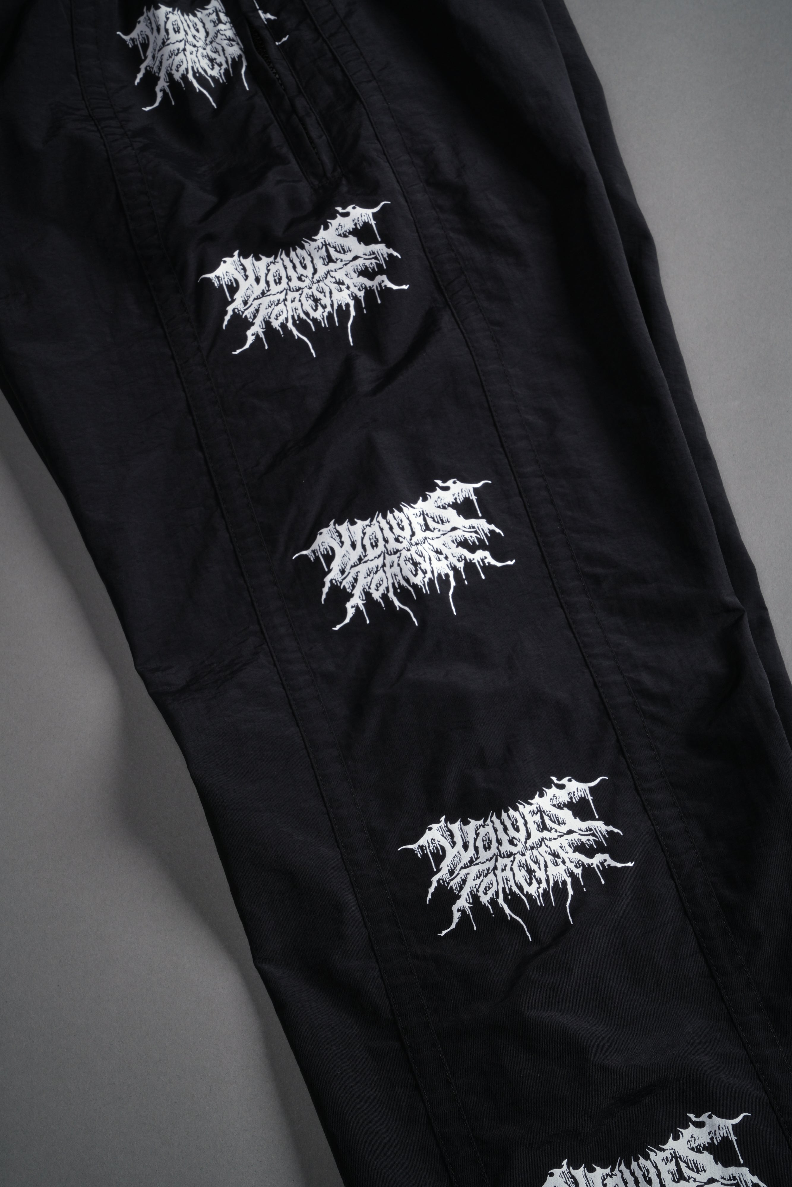 Drip Hesh Remind Track Pants in Black/White