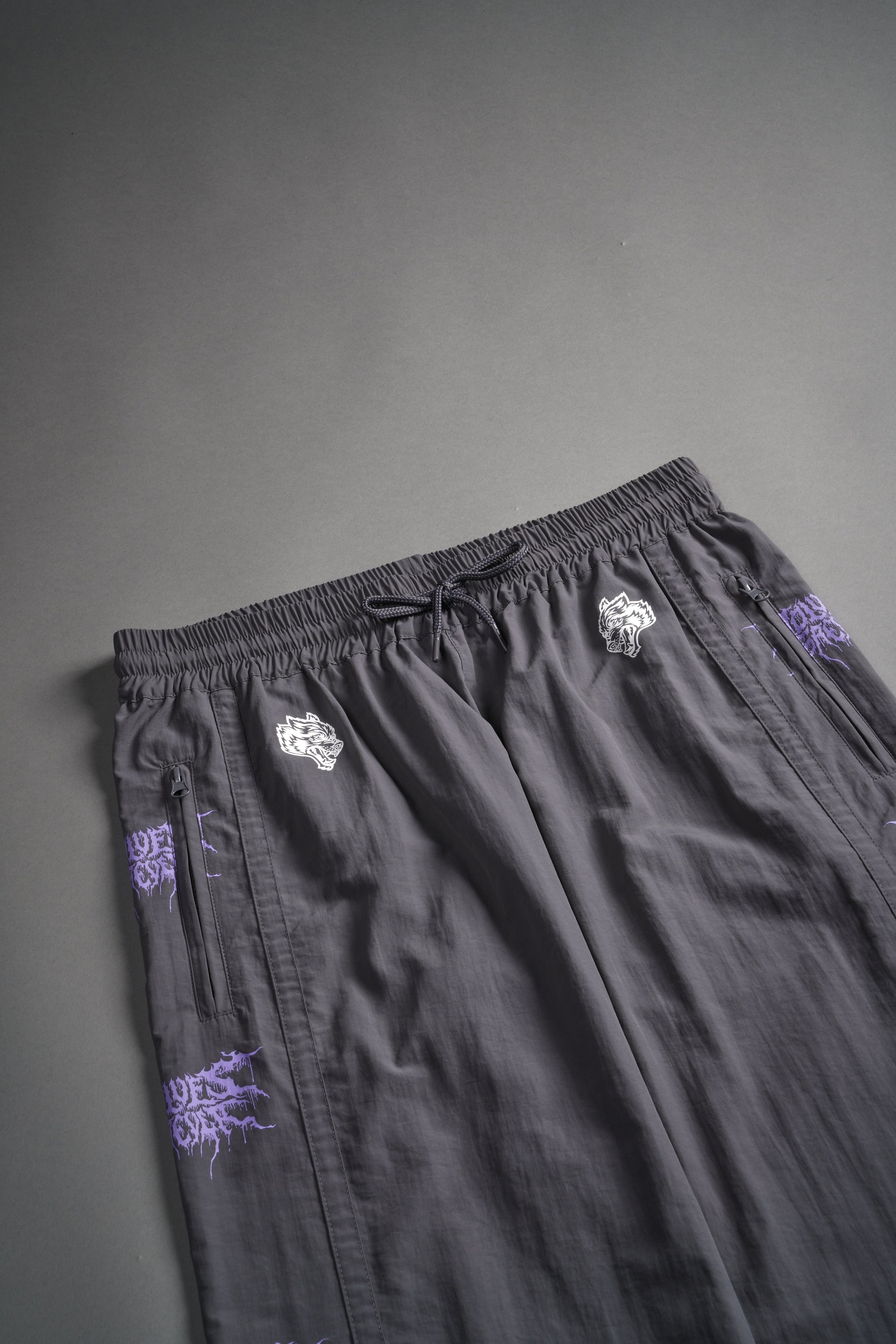 Drip Hesh Remind Track Pants in Wolf Gray