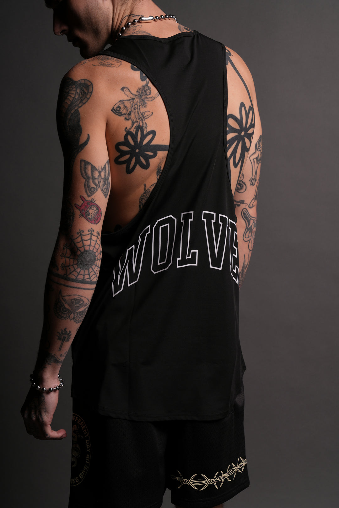 Powerhouse Wolves "Dry Wolf" (Mecca) Tank in Black